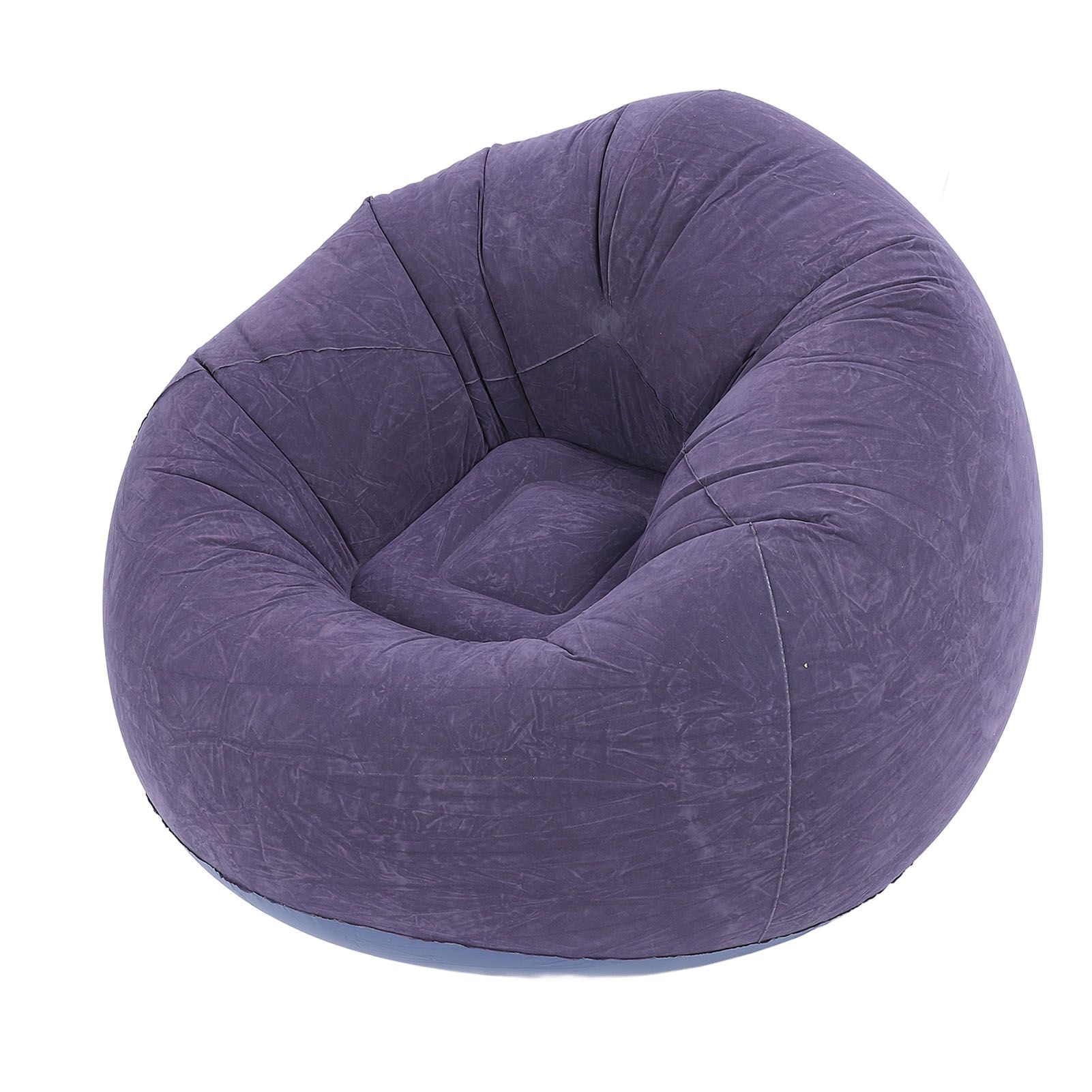 Inflatable Lounge Chair Flocking PVC Portable Folding Blow Up Sofa for Living view 4