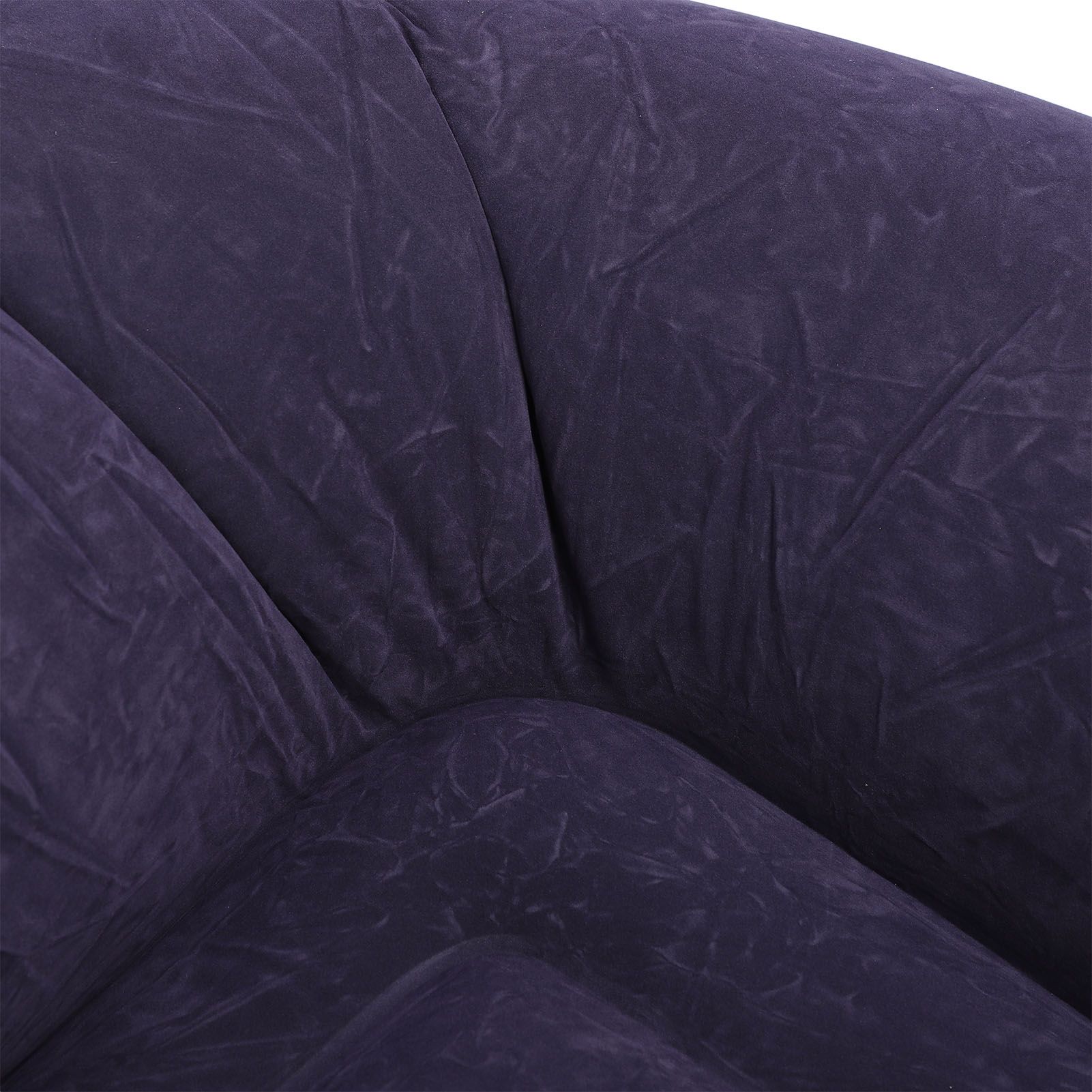 Inflatable Lounge Chair Flocking PVC Portable Folding Blow Up Sofa for Living view 5