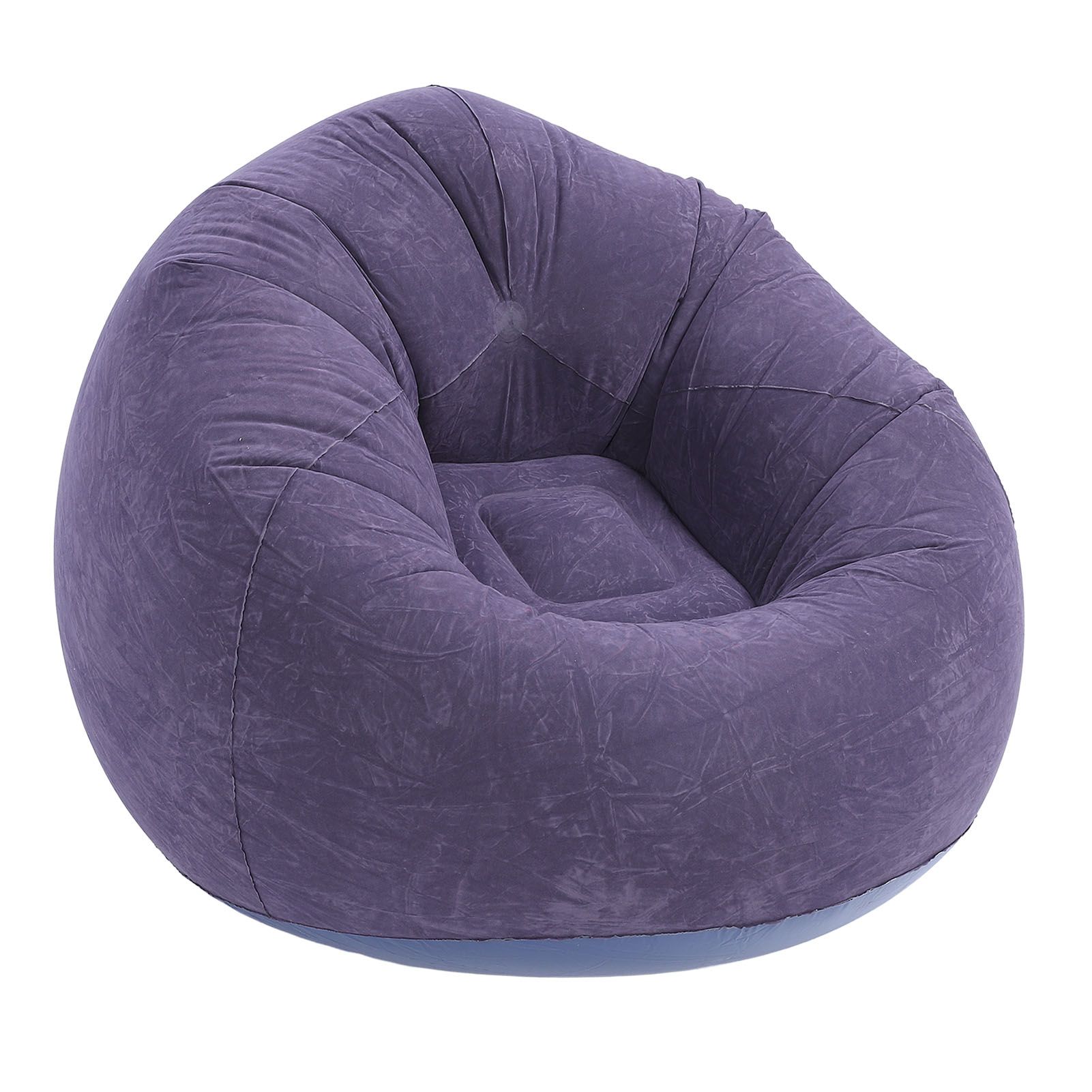Inflatable Lounge Chair Flocking PVC Portable Folding Blow Up Sofa for Living view 6