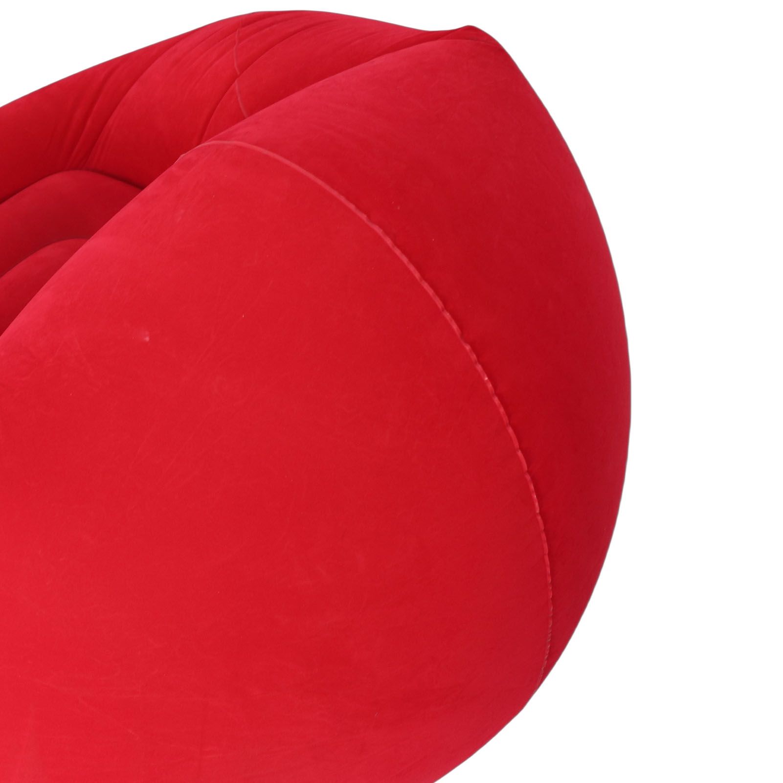 Inflatable Lounge Chair Flocking PVC Portable Folding Blow Up Sofa for Living view 2