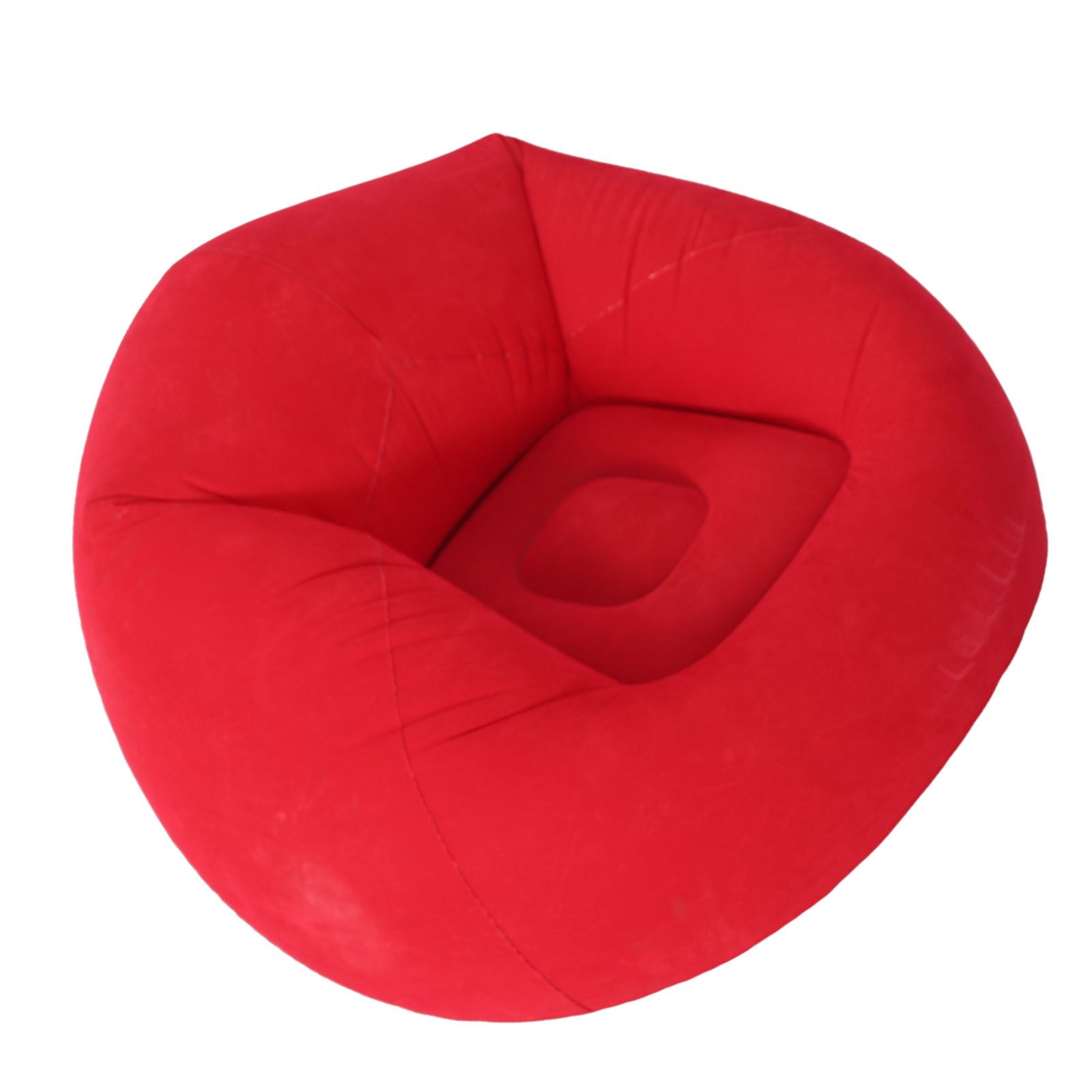 Inflatable Lounge Chair Flocking PVC Portable Folding Blow Up Sofa for Living view 6