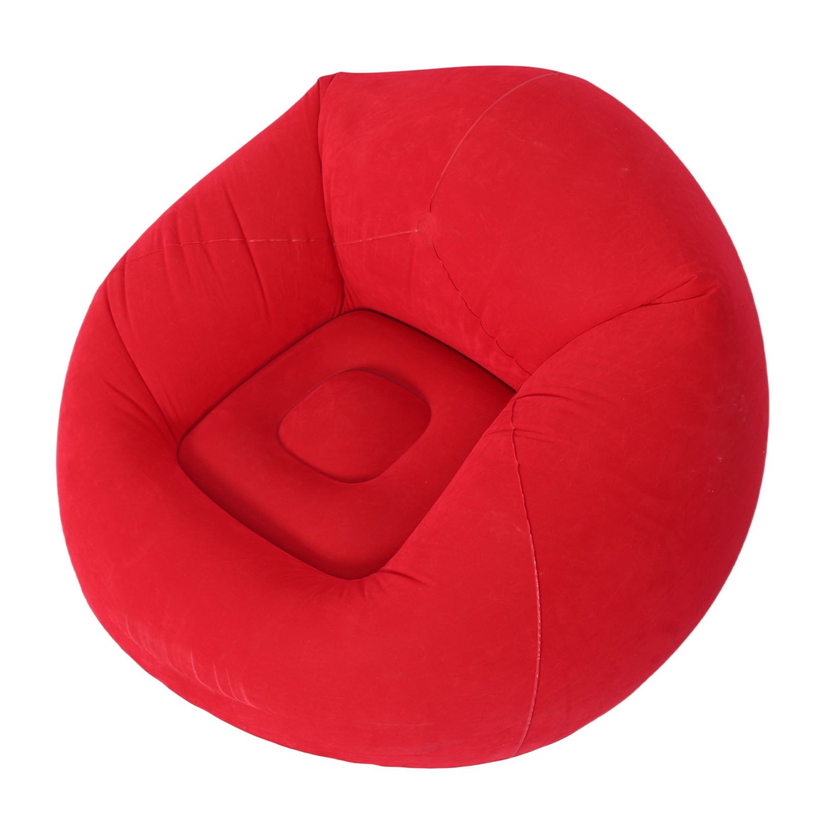 Inflatable Lounge Chair Flocking PVC Portable Folding Blow Up Sofa for Living view 8