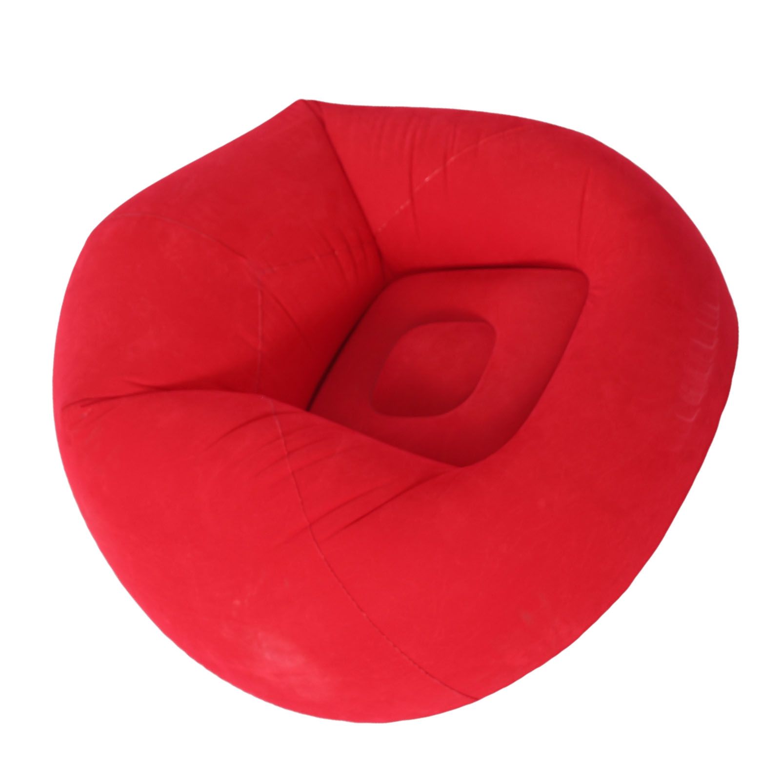 Inflatable Lounge Chair Flocking PVC Portable Folding Blow Up Sofa for Living view 9