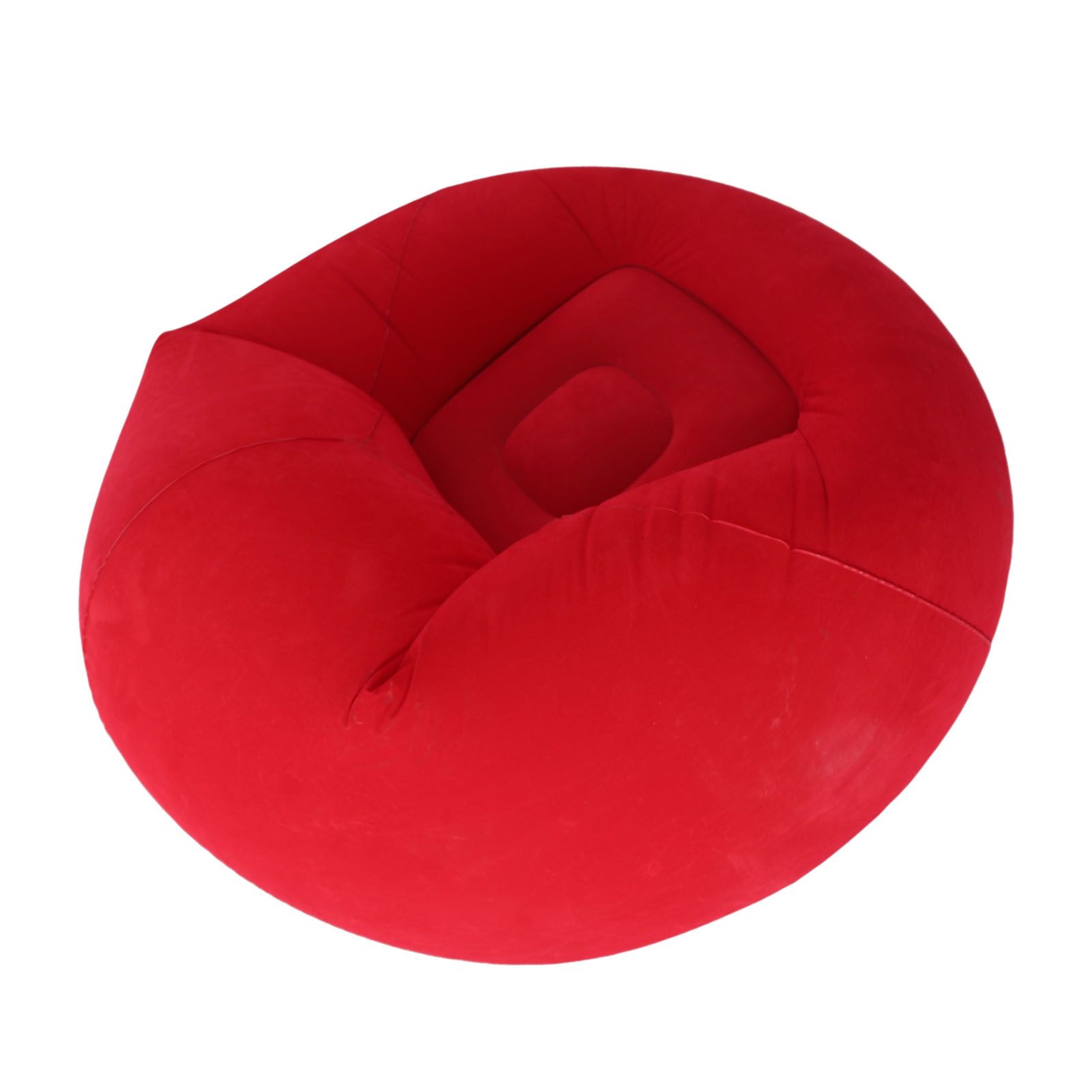 Inflatable Lounge Chair Flocking PVC Portable Folding Blow Up Sofa for Living view 10