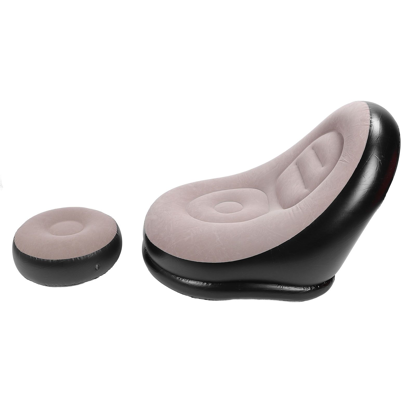 Inflatable Sofa Chair Stylish Simple Soft Flocking Blow Up Lounger Chair with view 10