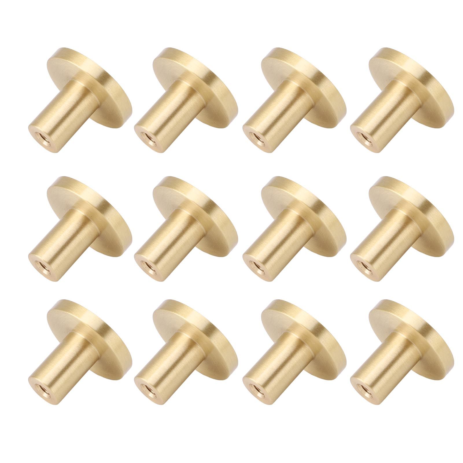 12 Pack Gold Cabinet Knobs Zinc Alloy Drawer Knobs Cabinet Knob Handles view 4