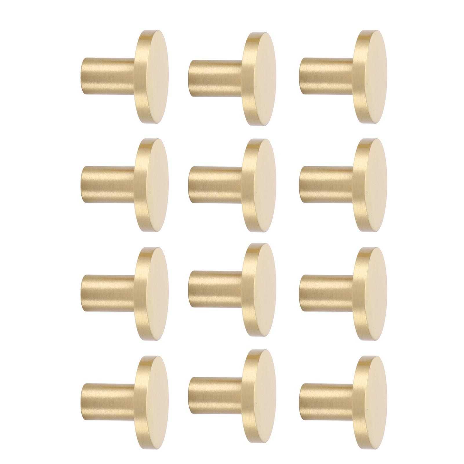 12 Pack Gold Cabinet Knobs Zinc Alloy Drawer Knobs Cabinet Knob Handles view 6