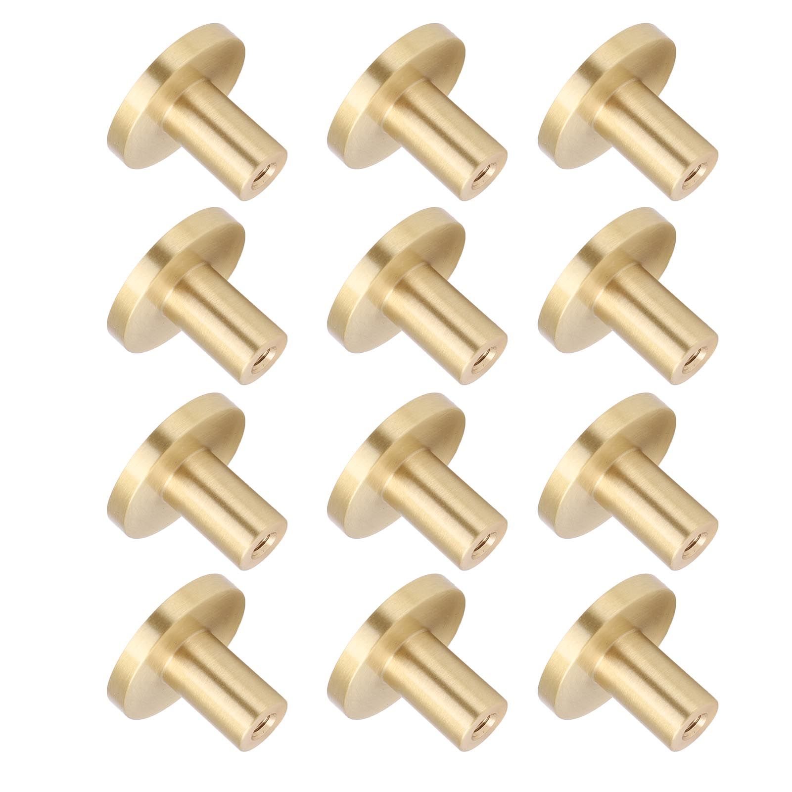 12 Pack Gold Cabinet Knobs Zinc Alloy Drawer Knobs Cabinet Knob Handles view 8