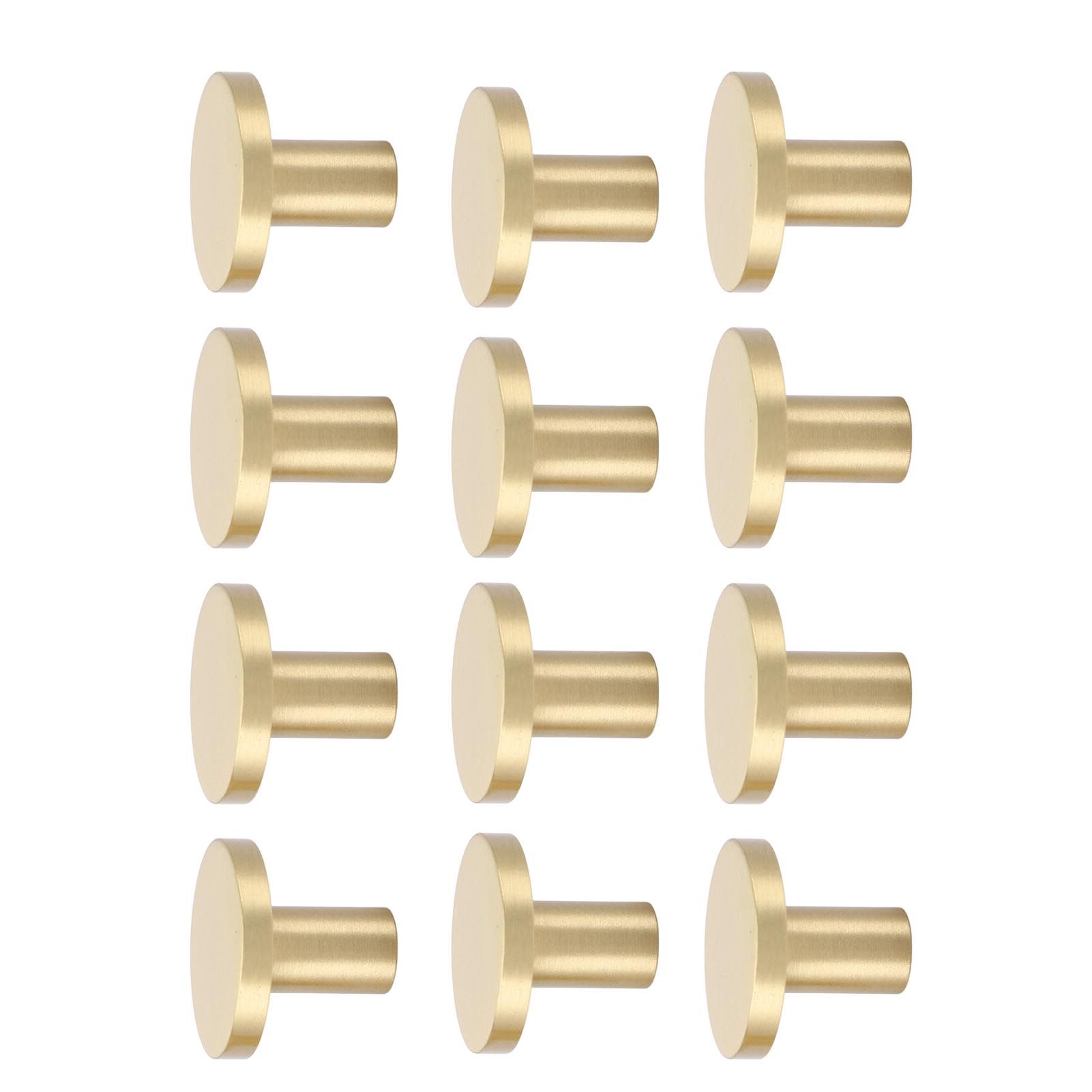 12 Pack Gold Cabinet Knobs Zinc Alloy Drawer Knobs Cabinet Knob Handles view 11