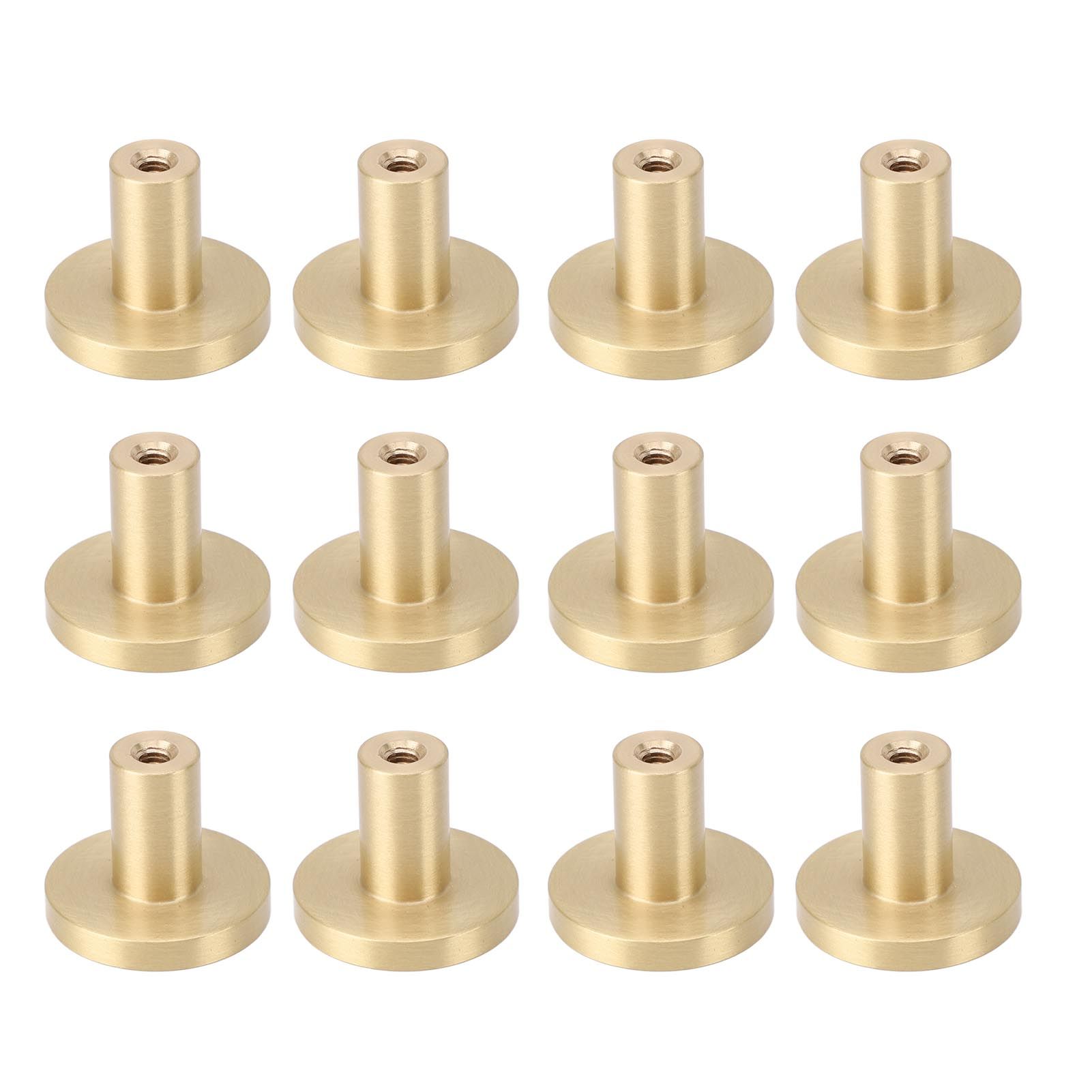 12 Pack Gold Cabinet Knobs Zinc Alloy Drawer Knobs Cabinet Knob Handles view 12