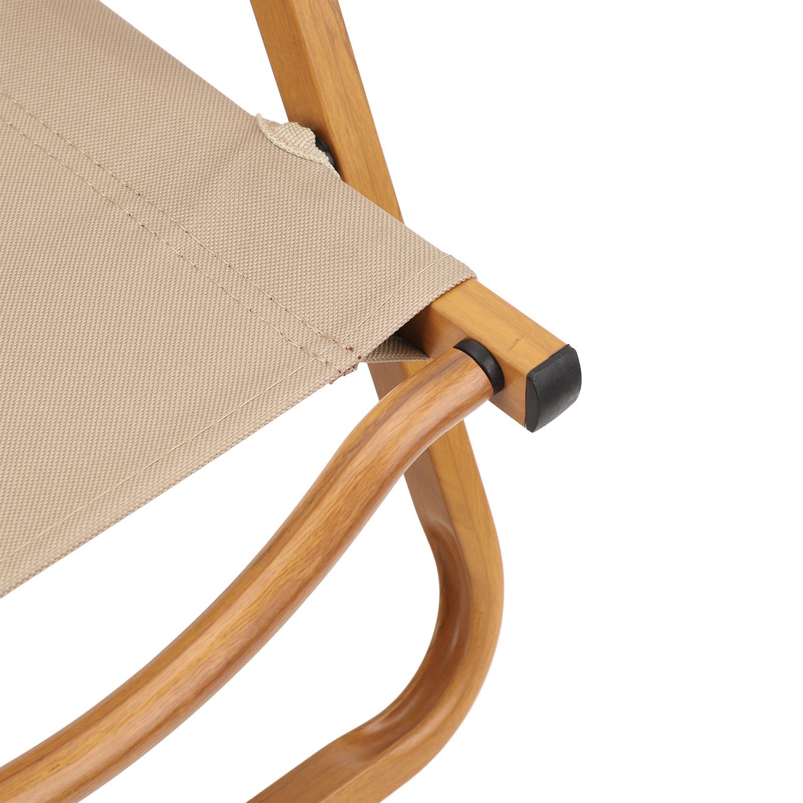 Kids Camping Chair Aluminum Alloy Wood Grain Canvas Portable Folding Camp view 2
