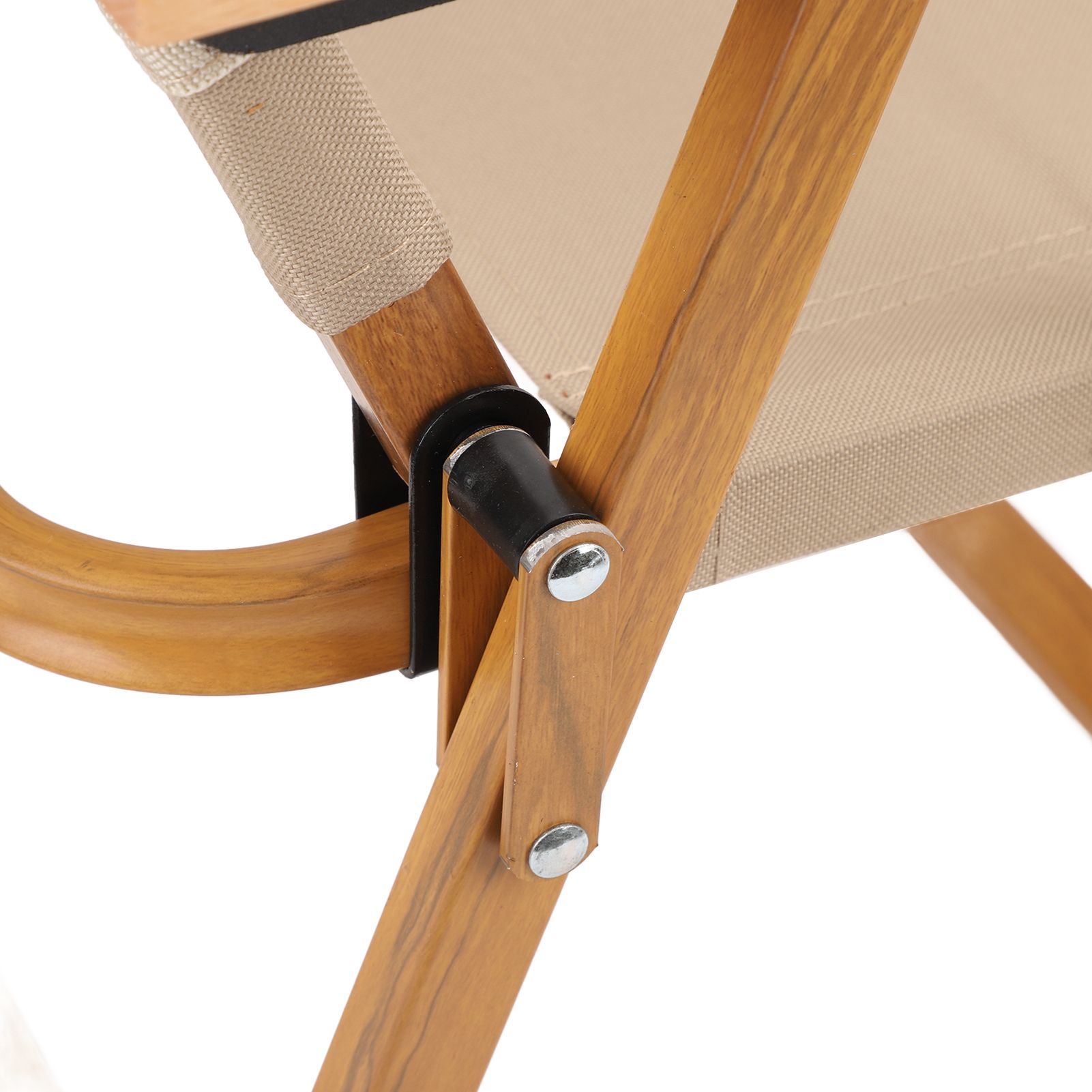 Kids Camping Chair Aluminum Alloy Wood Grain Canvas Portable Folding Camp view 5