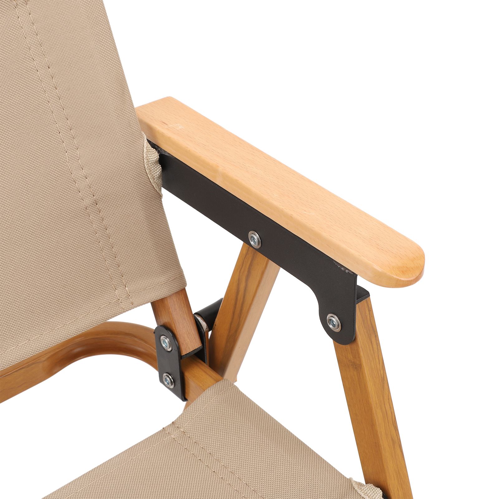 Kids Camping Chair Aluminum Alloy Wood Grain Canvas Portable Folding Camp view 7
