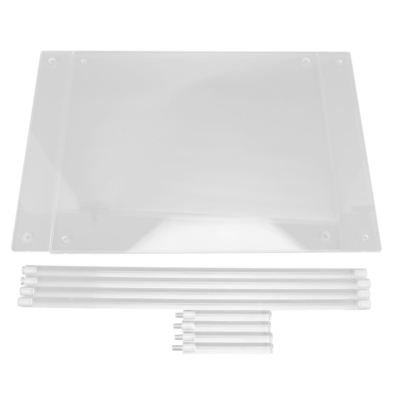 Side Table Acrylic 2 Tier Simple Lightweight Modern Bedside Table for Living view 3