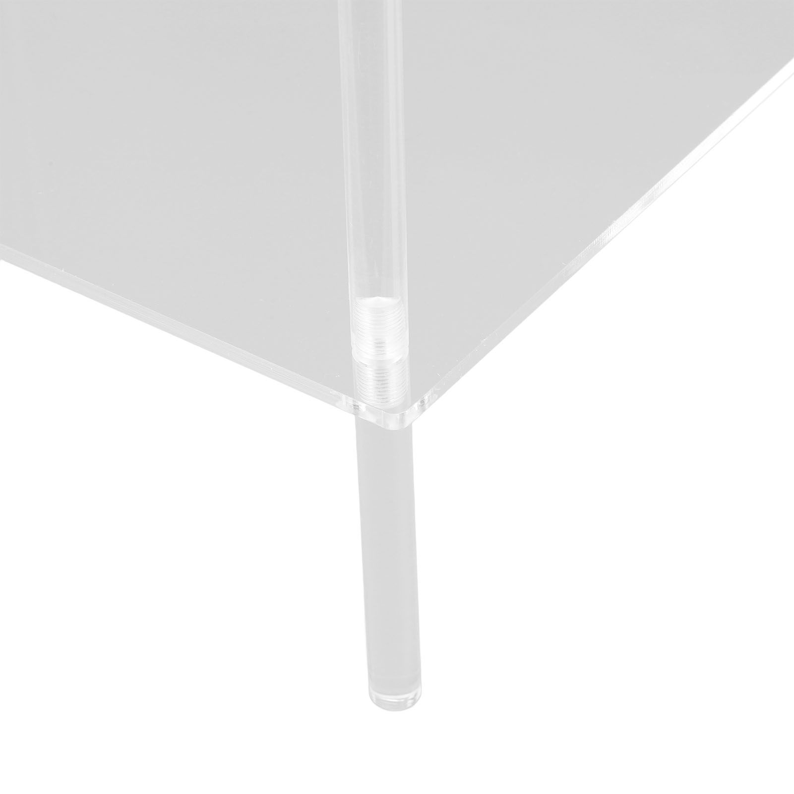 Side Table Acrylic 2 Tier Simple Lightweight Modern Bedside Table for Living view 5