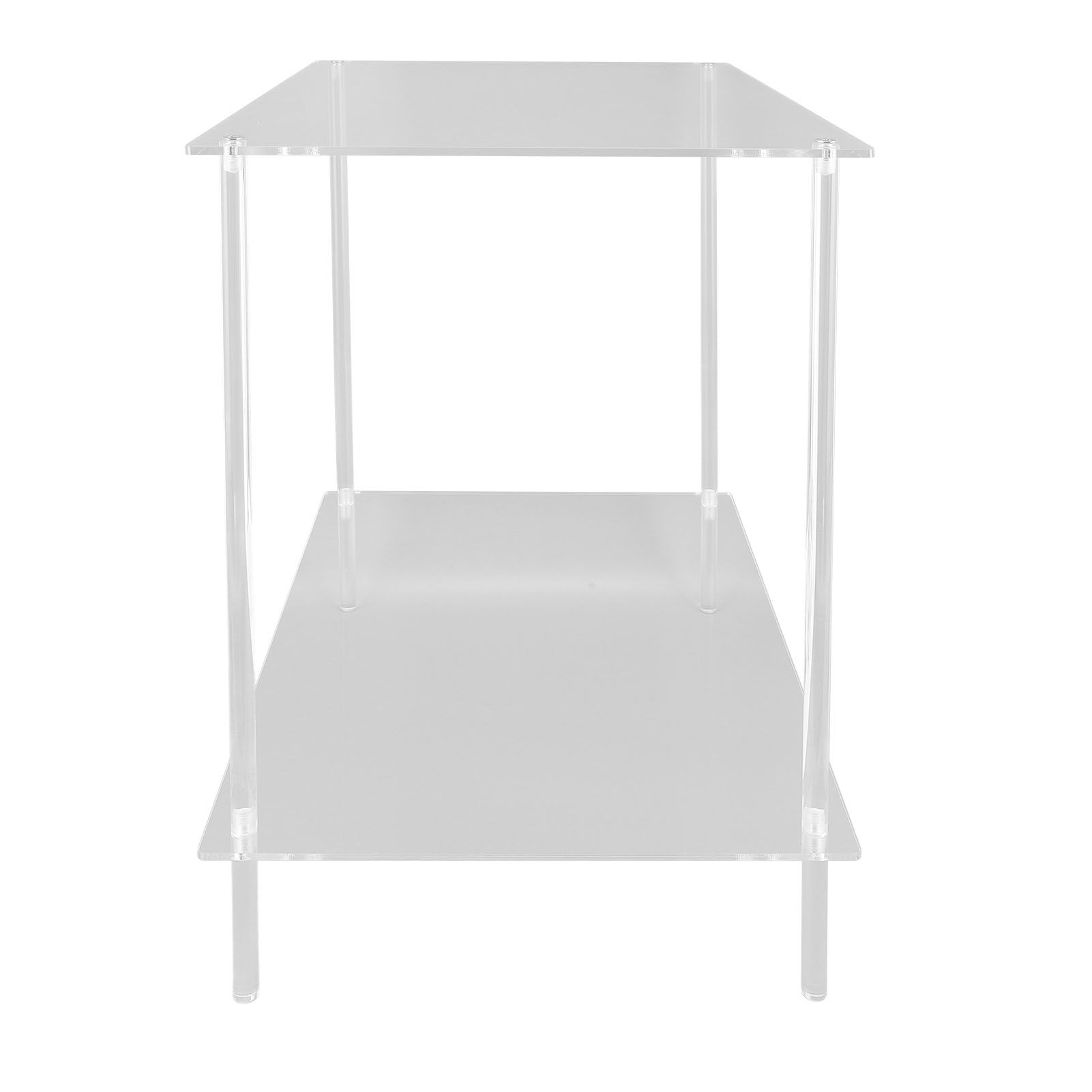 Side Table Acrylic 2 Tier Simple Lightweight Modern Bedside Table for Living view 7