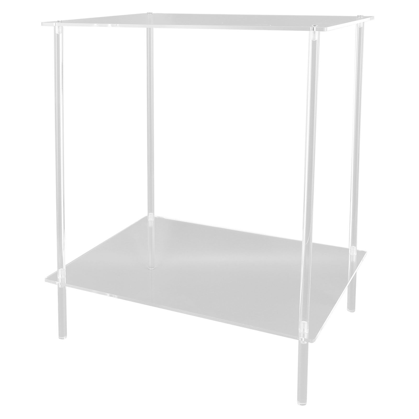 Side Table Acrylic 2 Tier Simple Lightweight Modern Bedside Table for Living view 8