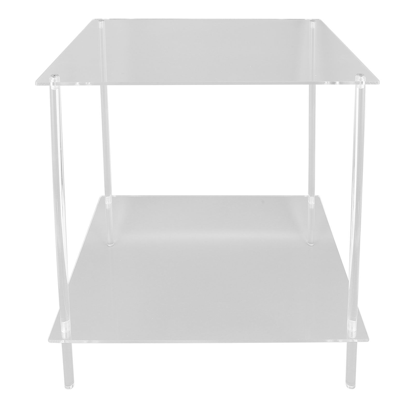 Side Table Acrylic 2 Tier Simple Lightweight Modern Bedside Table for Living view 10