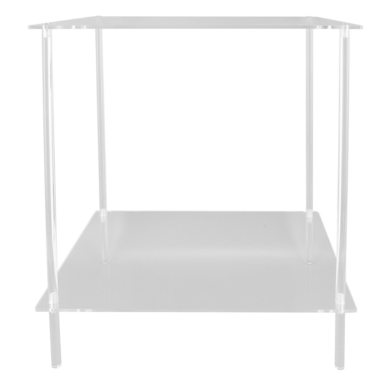 Side Table Acrylic 2 Tier Simple Lightweight Modern Bedside Table for Living view 11