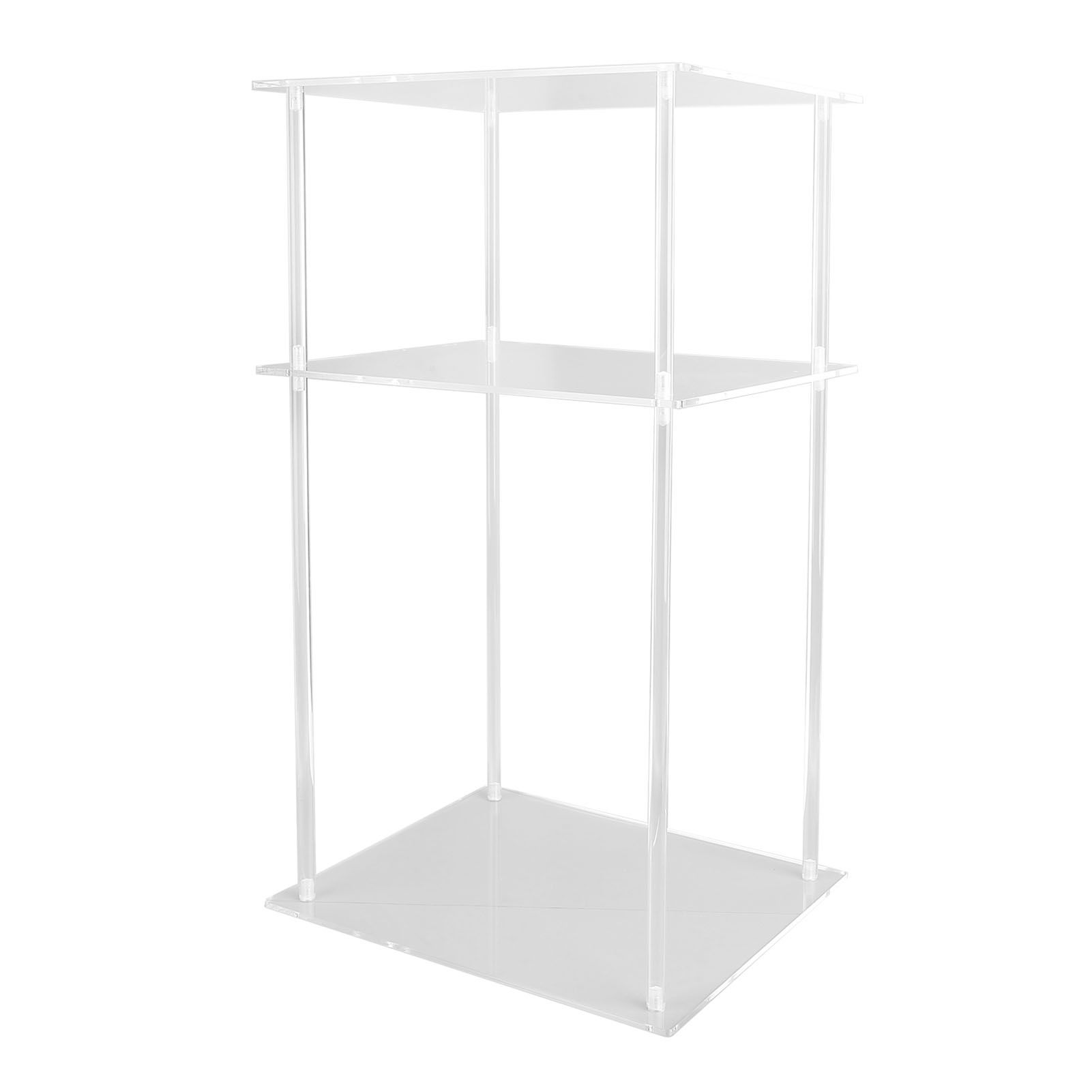 3 Tier Small Acrylic Side Table Clear Small Nightstand Bedside Table for Home view 4