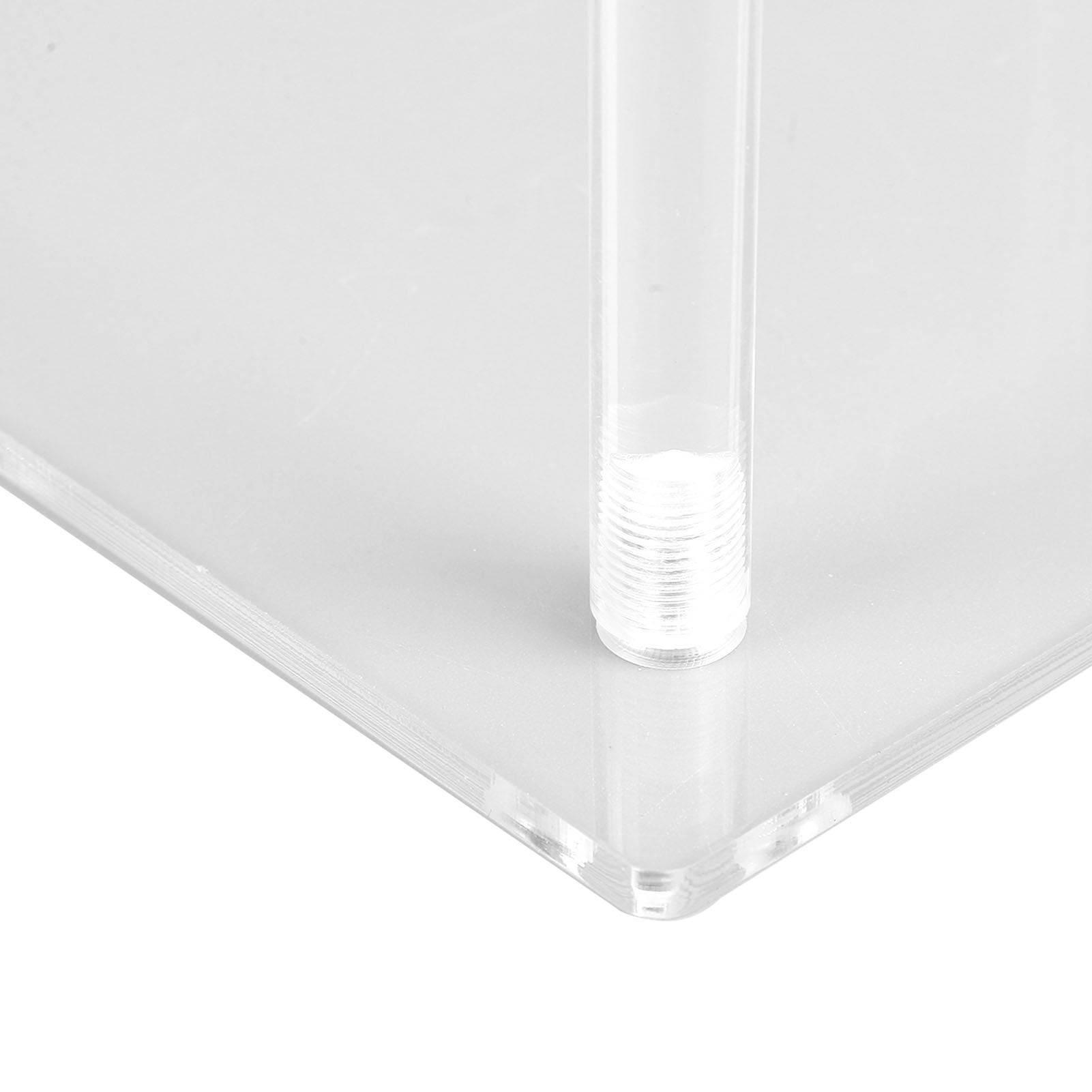 3 Tier Small Acrylic Side Table Clear Small Nightstand Bedside Table for Home view 7