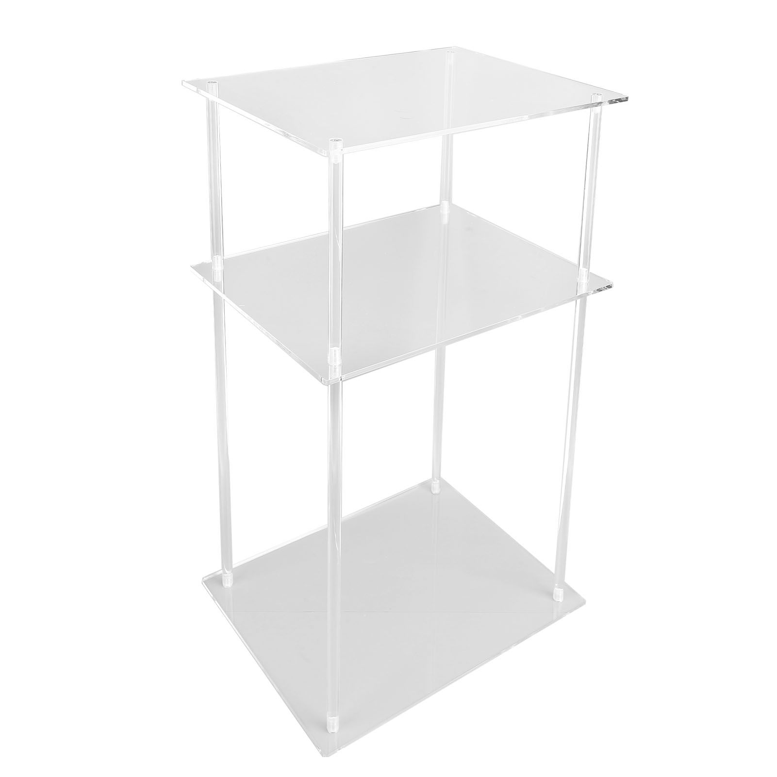 3 Tier Small Acrylic Side Table Clear Small Nightstand Bedside Table for Home view 8