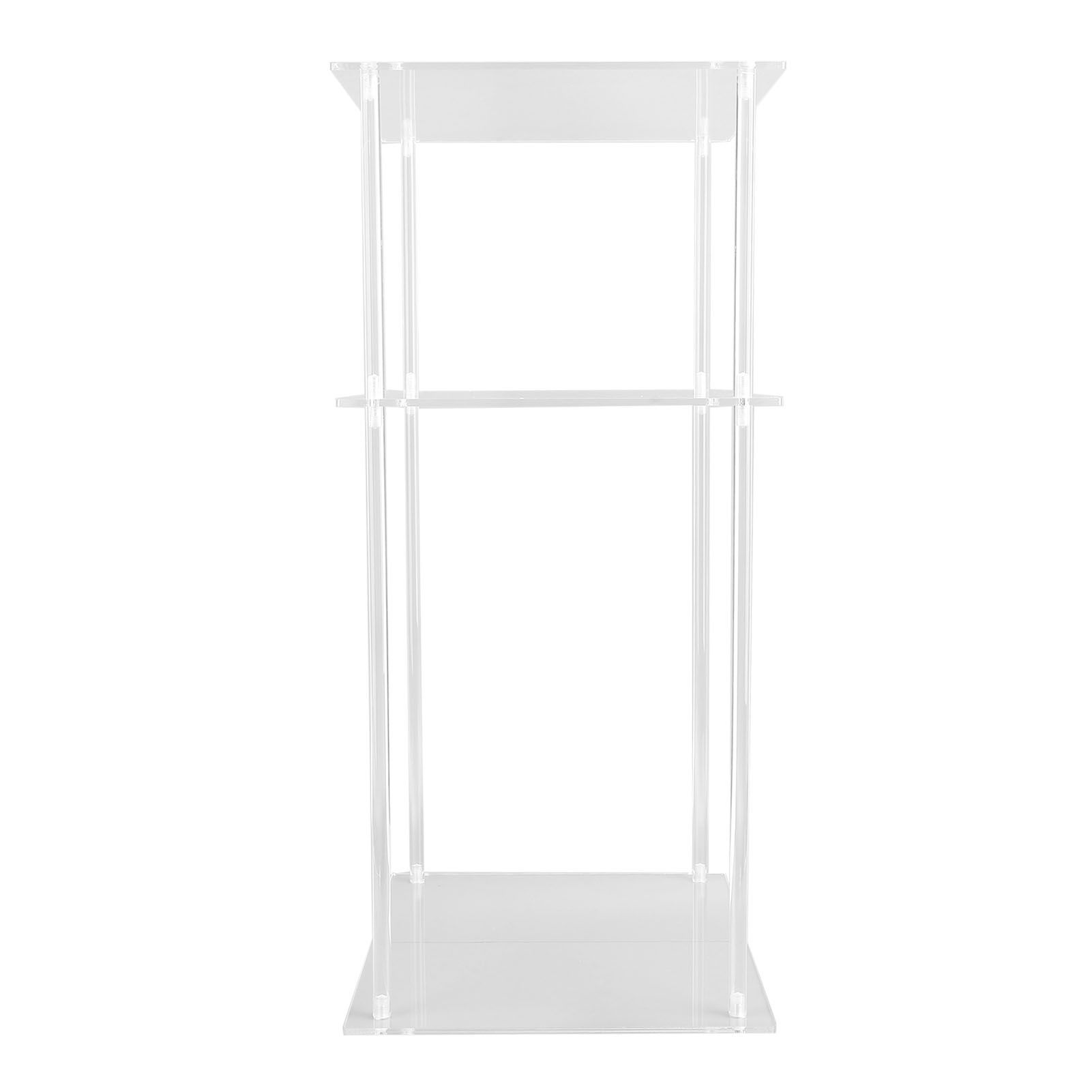 3 Tier Small Acrylic Side Table Clear Small Nightstand Bedside Table for Home view 11