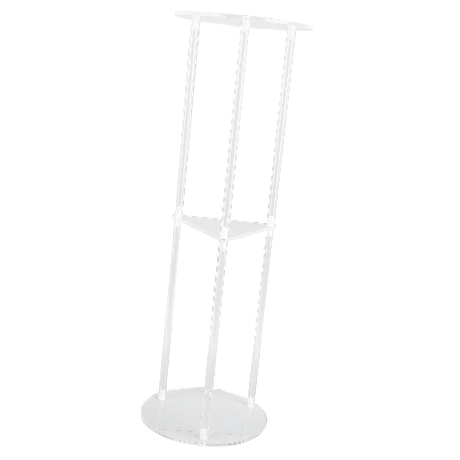 Side Table Modern Stable 3 Tier Round Acrylic Drink Table for Living Room view 9