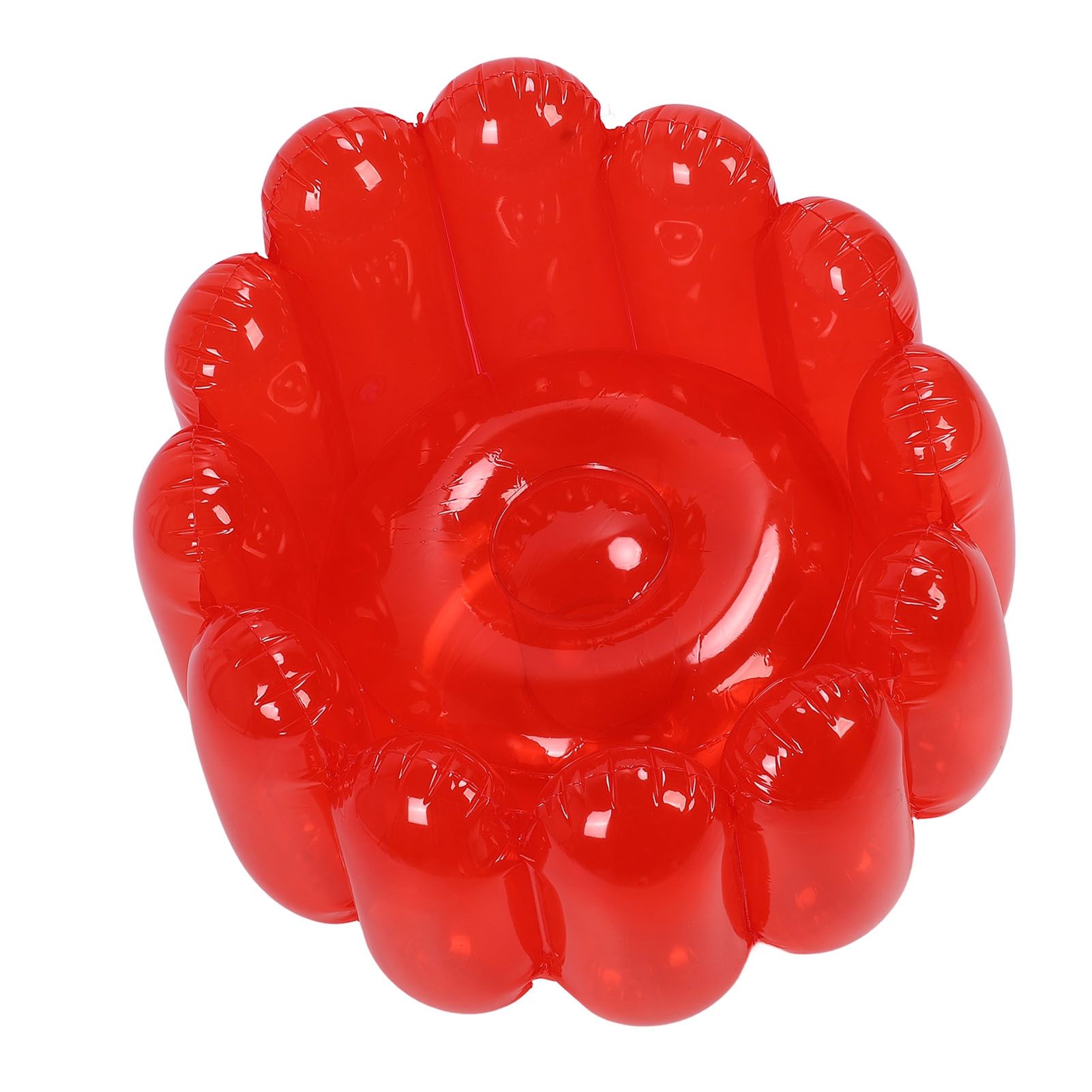 Inflatable Sofa Chair Portable Outdoor Blow Up Couch Seat Transparent Candy view 6