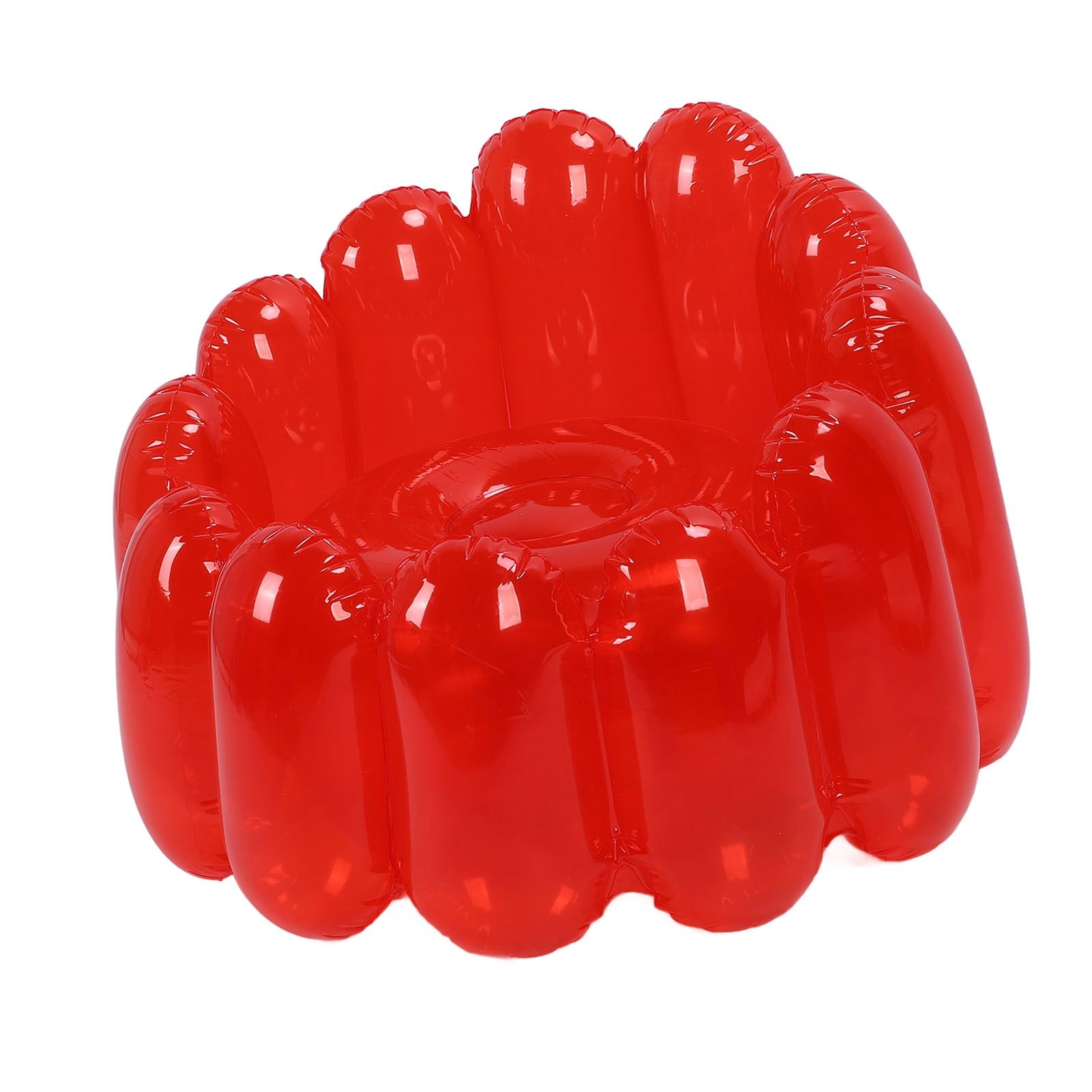 Inflatable Sofa Chair Portable Outdoor Blow Up Couch Seat Transparent Candy view 9