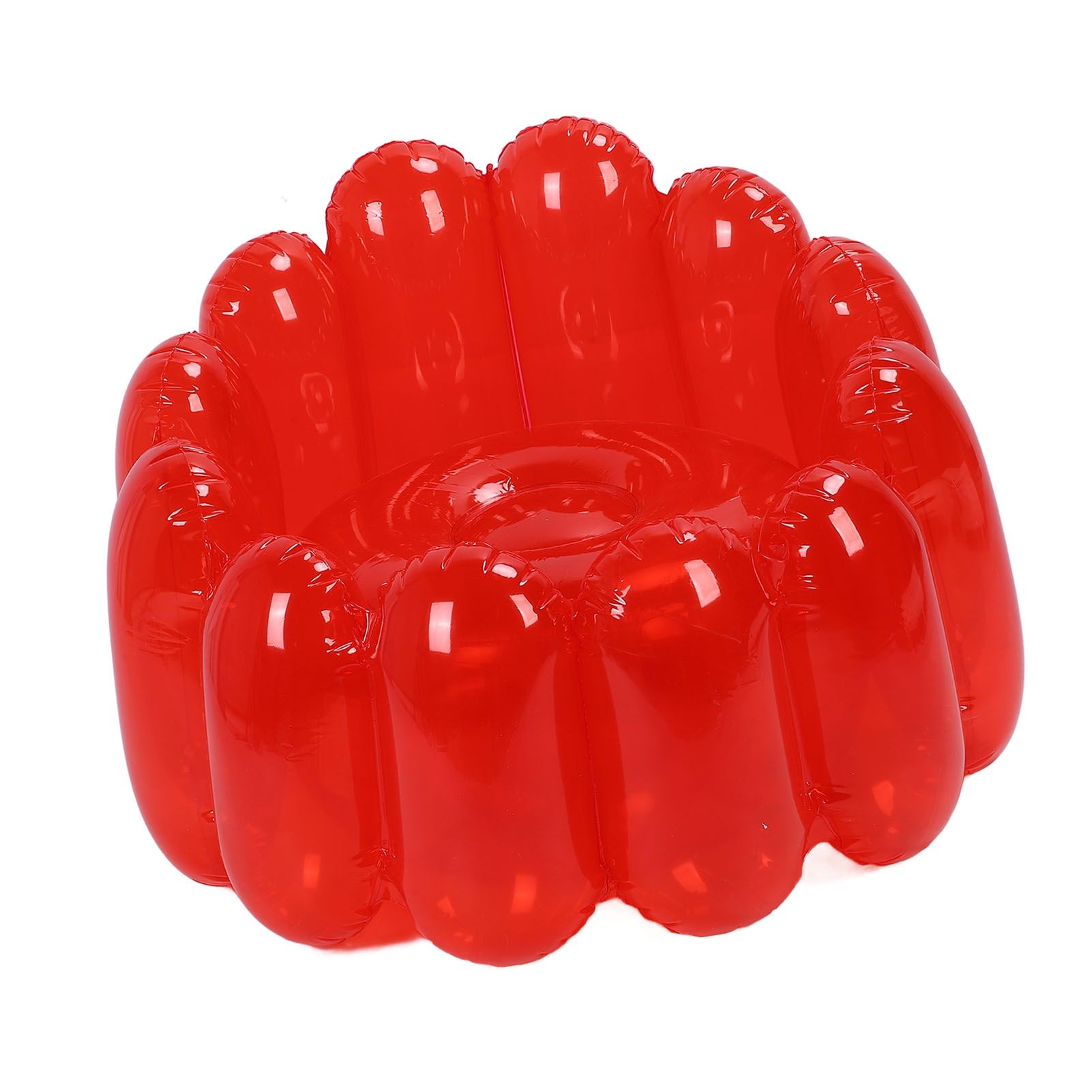 Inflatable Sofa Chair Portable Outdoor Blow Up Couch Seat Transparent Candy view 10