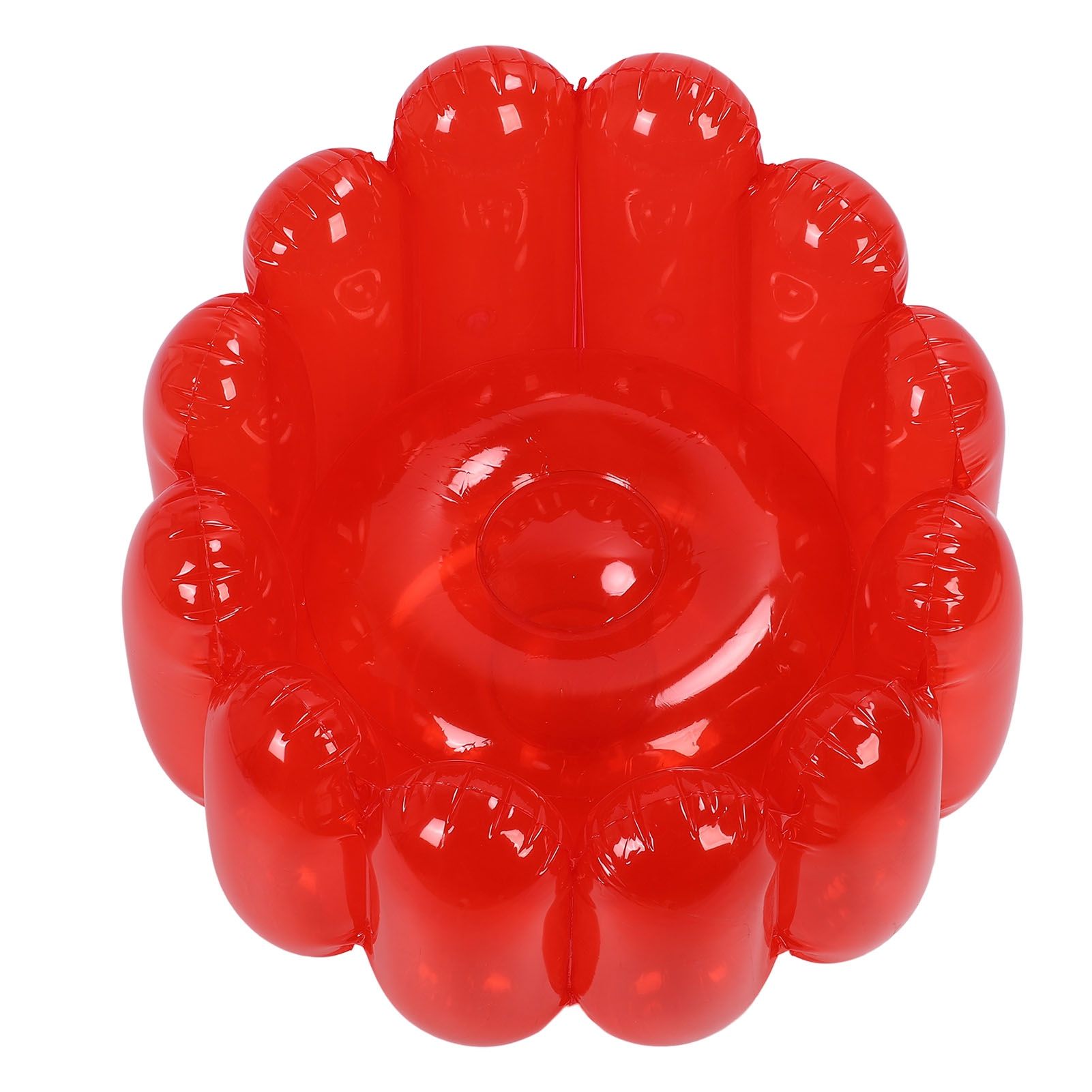 Inflatable Sofa Chair Portable Outdoor Blow Up Couch Seat Transparent Candy view 11