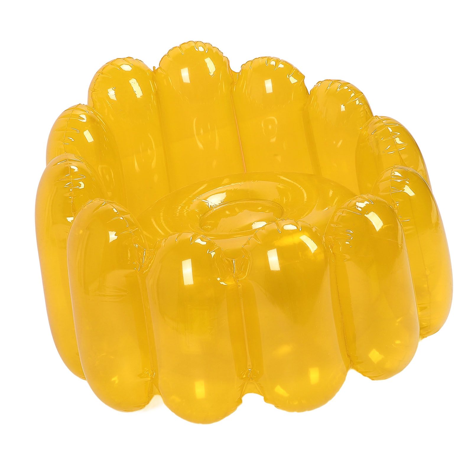 Inflatable Sofa Chair Portable Outdoor Blow Up Couch Seat Transparent Candy view 6