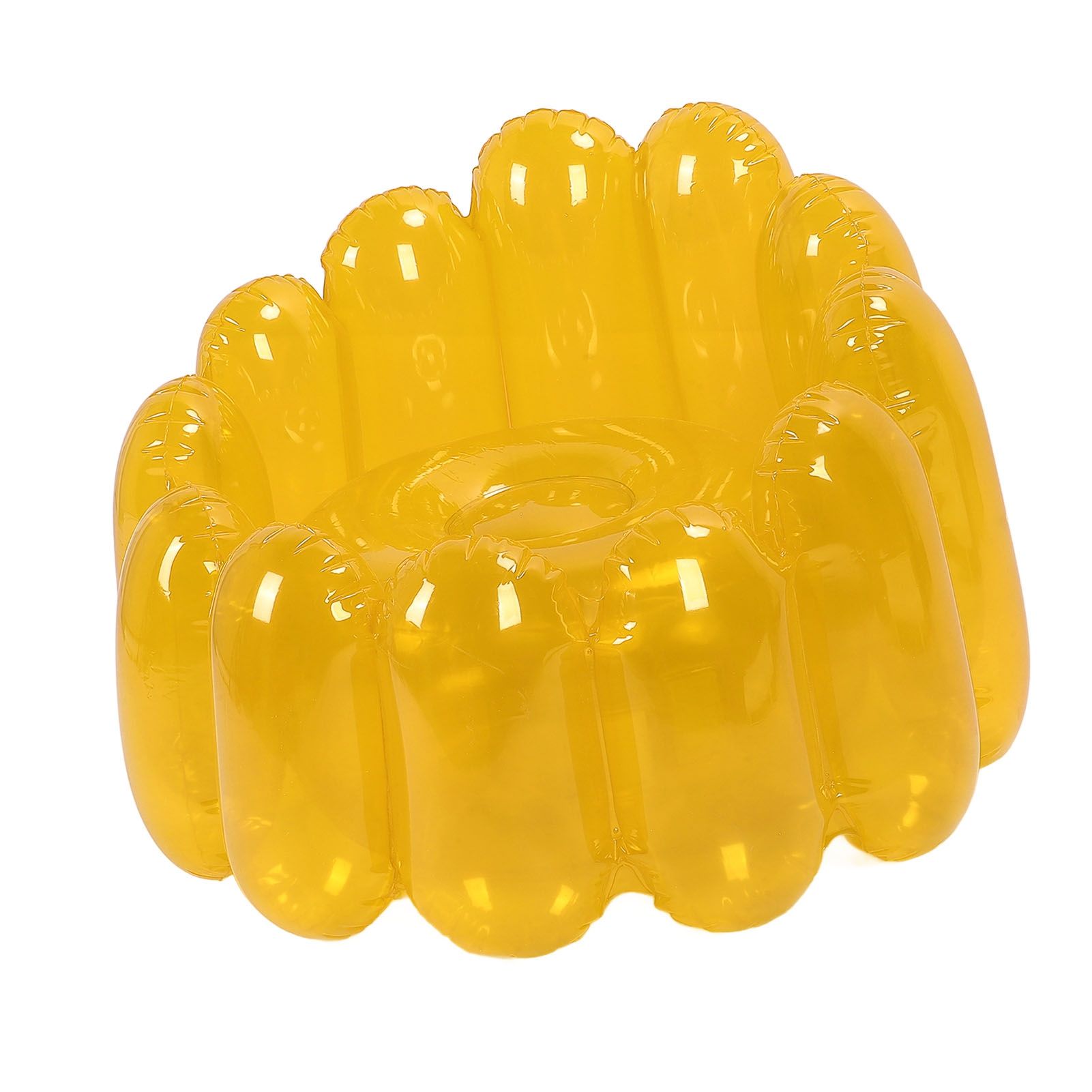 Inflatable Sofa Chair Portable Outdoor Blow Up Couch Seat Transparent Candy view 8