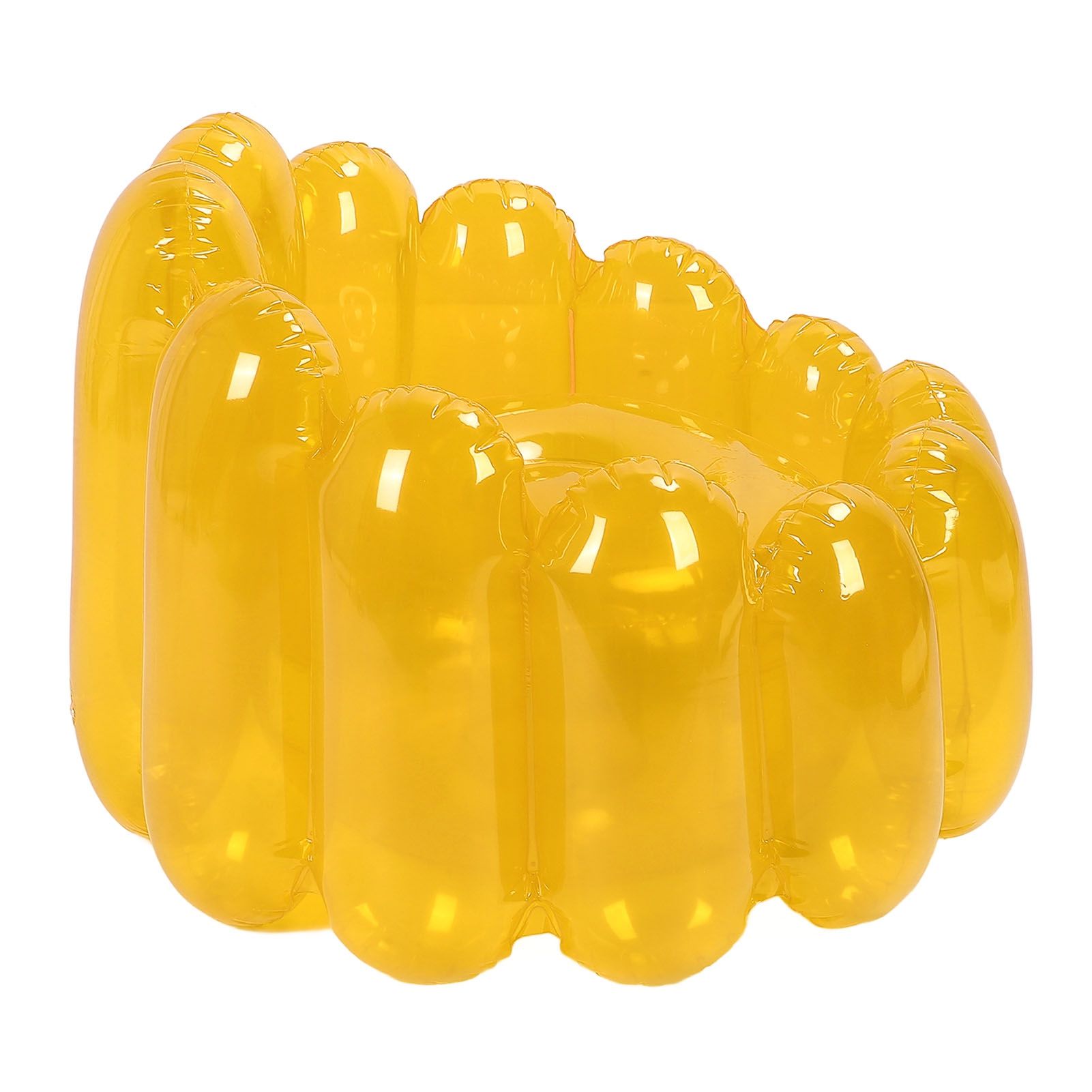 Inflatable Sofa Chair Portable Outdoor Blow Up Couch Seat Transparent Candy view 10