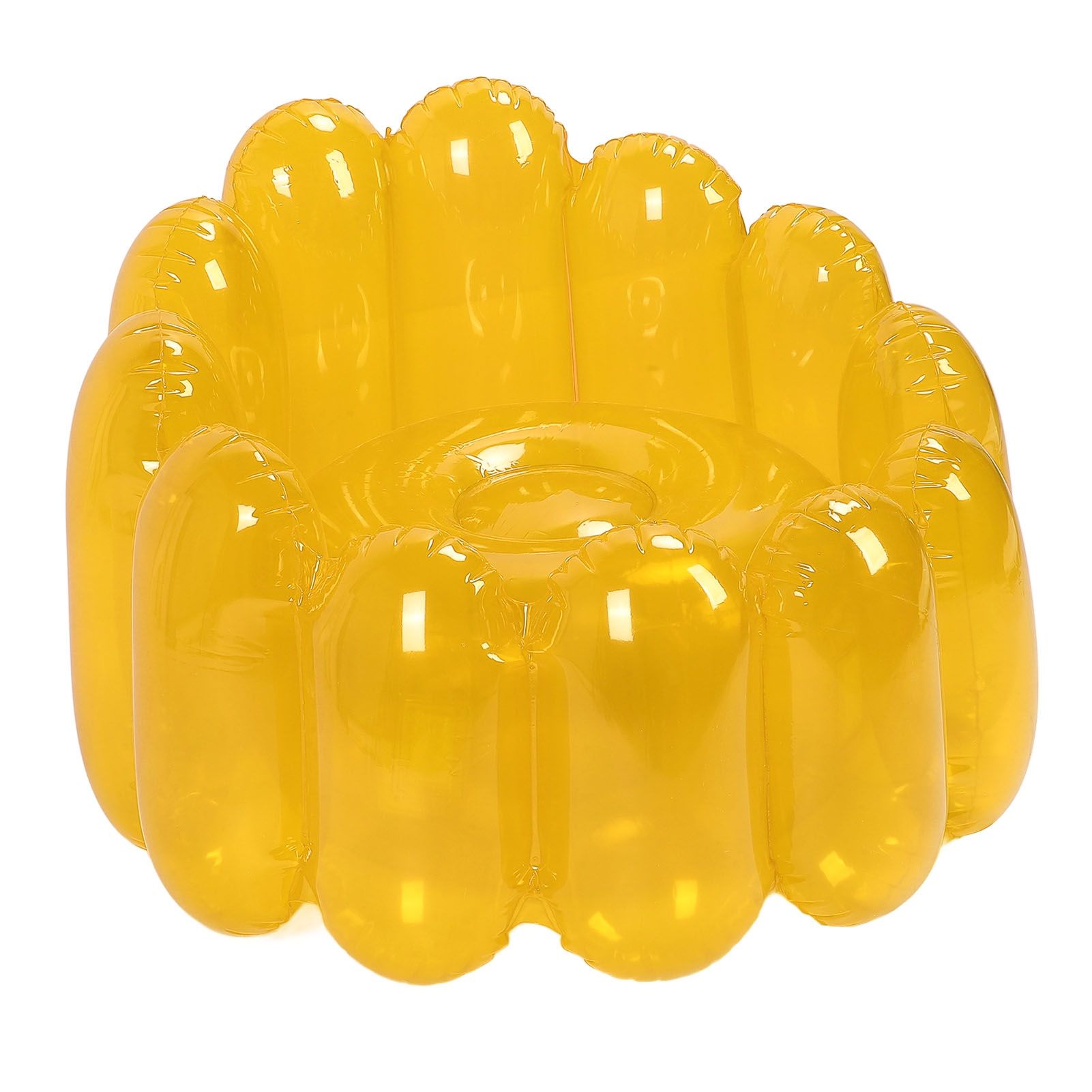 Inflatable Sofa Chair Portable Outdoor Blow Up Couch Seat Transparent Candy view 11