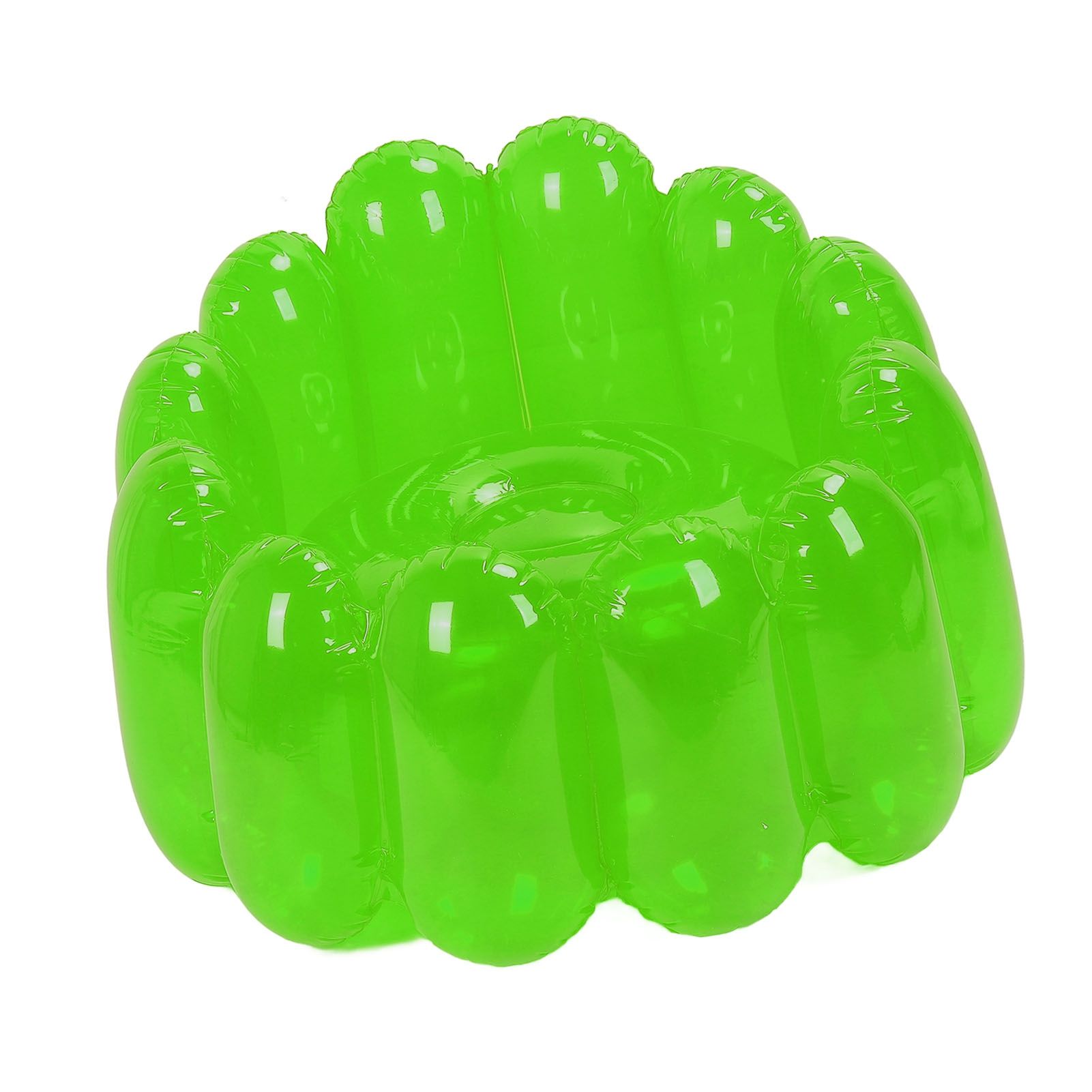 Inflatable Sofa Chair Portable Outdoor Blow Up Couch Seat Transparent Candy view 4