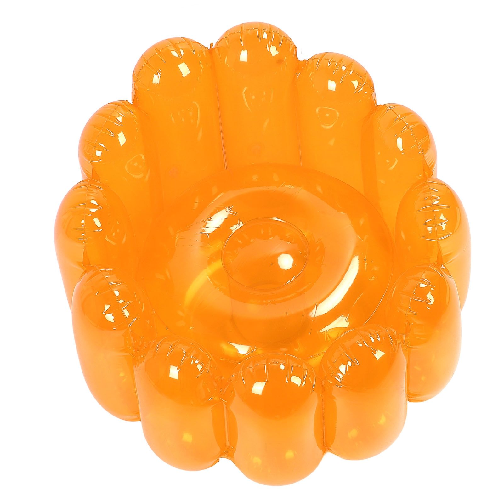 Inflatable Sofa Chair Portable Outdoor Blow Up Couch Seat Transparent Candy view 4