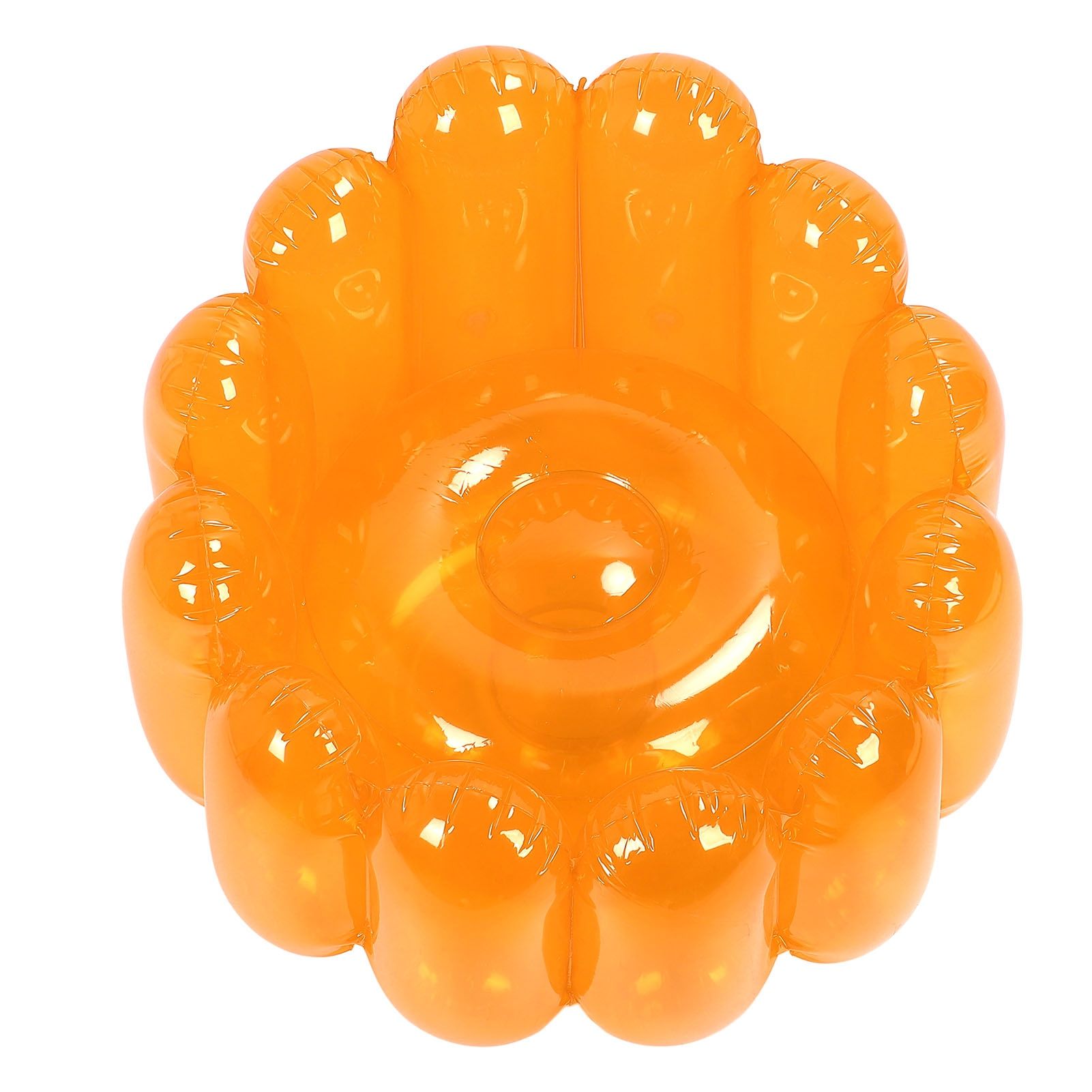 Inflatable Sofa Chair Portable Outdoor Blow Up Couch Seat Transparent Candy view 6