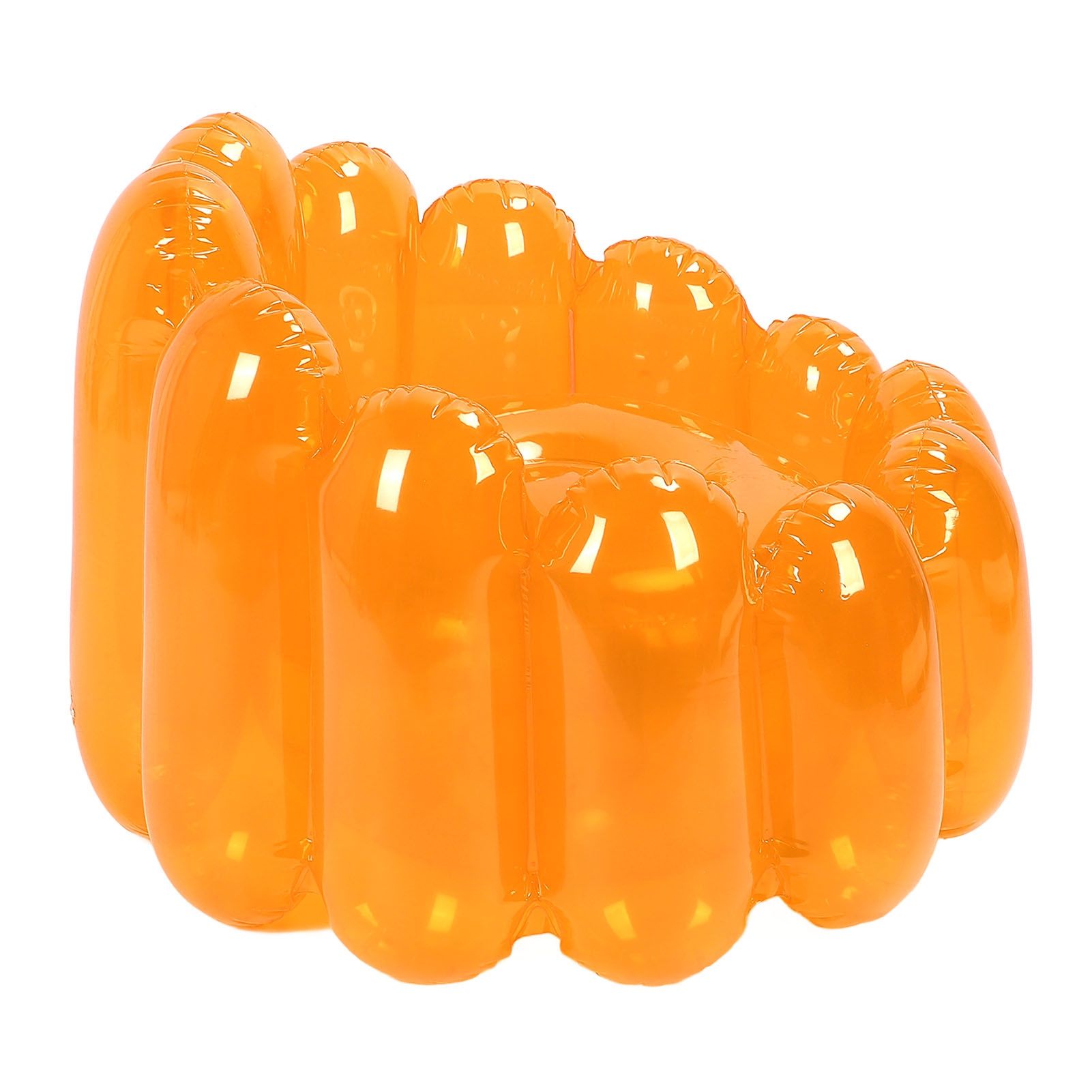 Inflatable Sofa Chair Portable Outdoor Blow Up Couch Seat Transparent Candy view 8