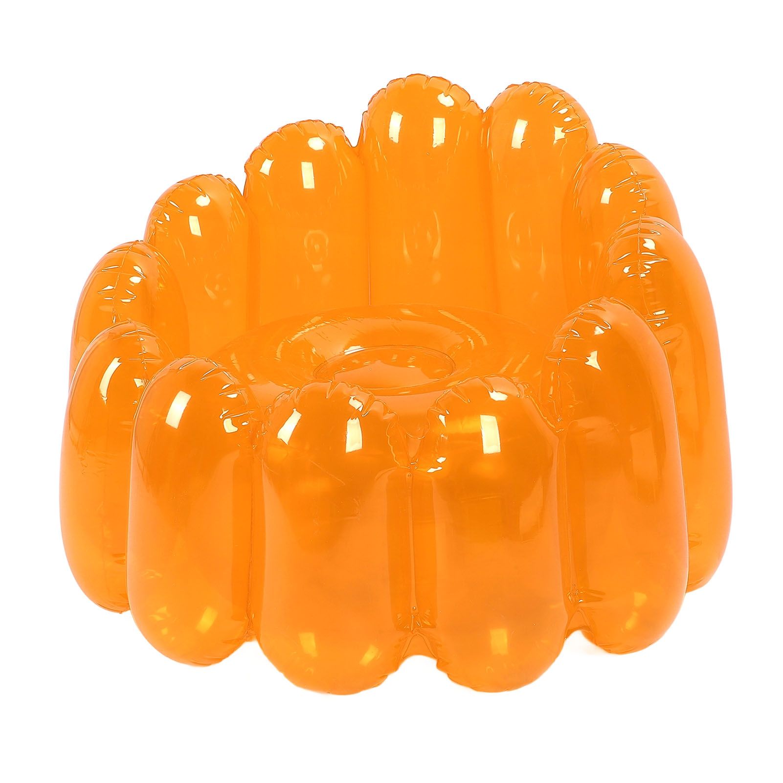 Inflatable Sofa Chair Portable Outdoor Blow Up Couch Seat Transparent Candy view 10