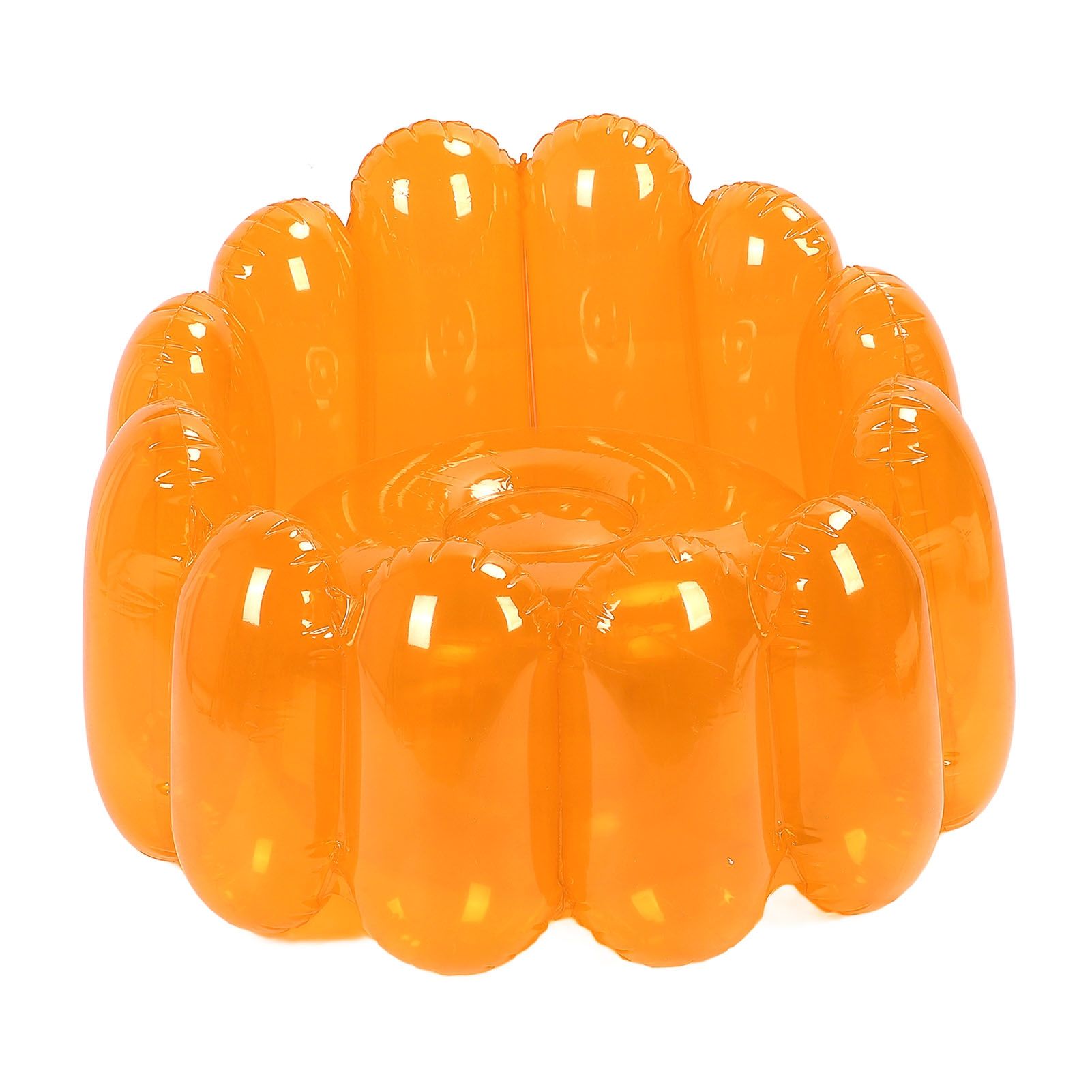 Inflatable Sofa Chair Portable Outdoor Blow Up Couch Seat Transparent Candy view 11