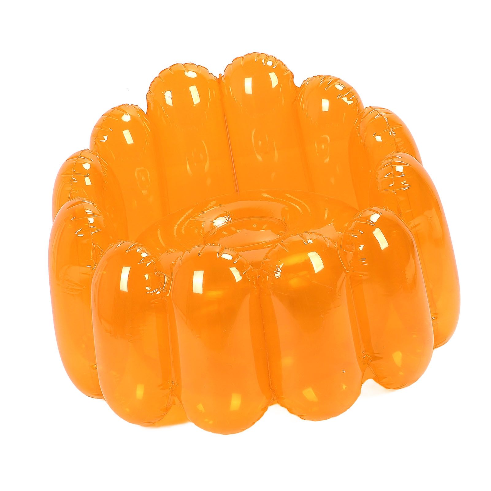 Inflatable Sofa Chair Portable Outdoor Blow Up Couch Seat Transparent Candy view 12