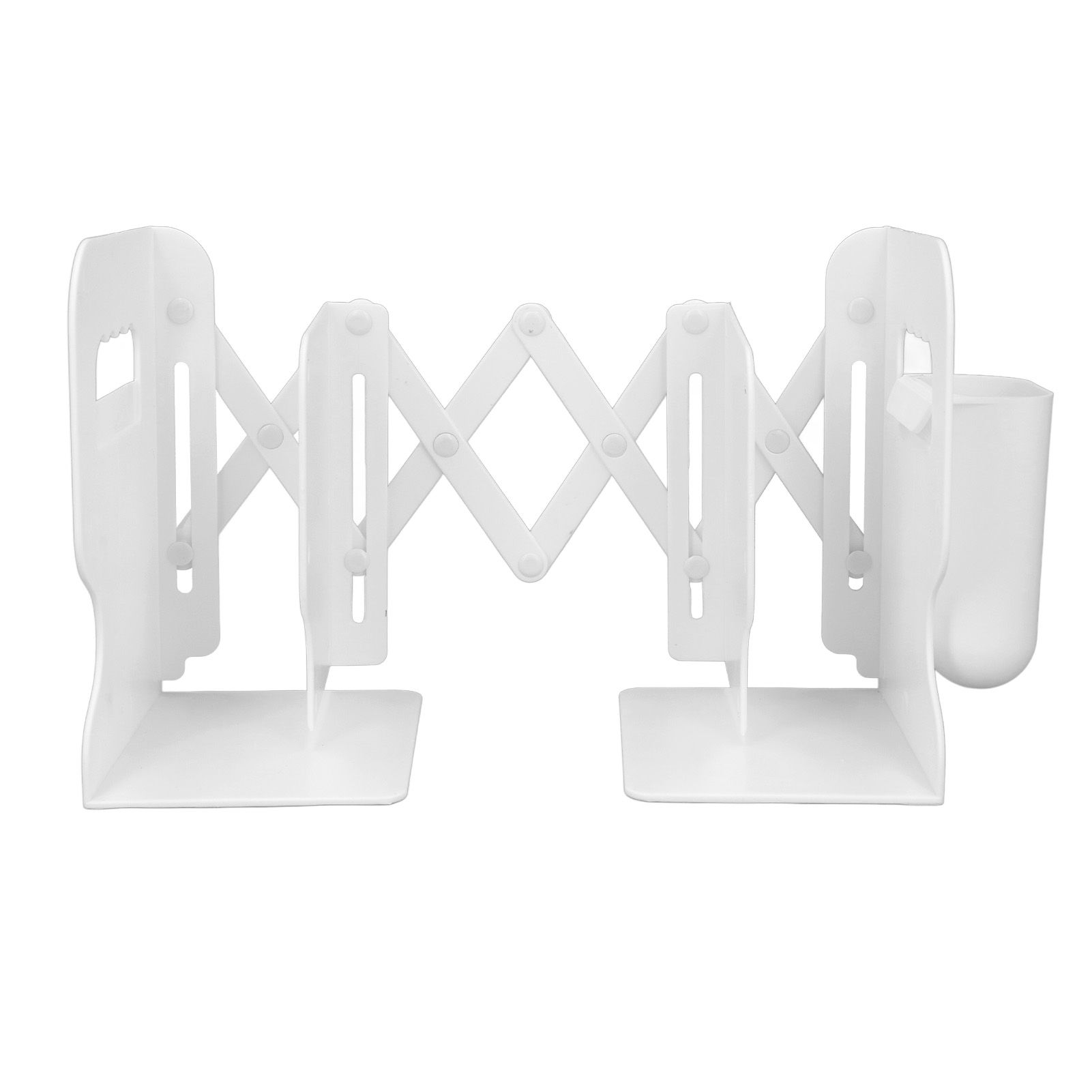 Extendable Bookend Non Skid PP Heavy Duty Decorative Adjustable Book Shelf view 8