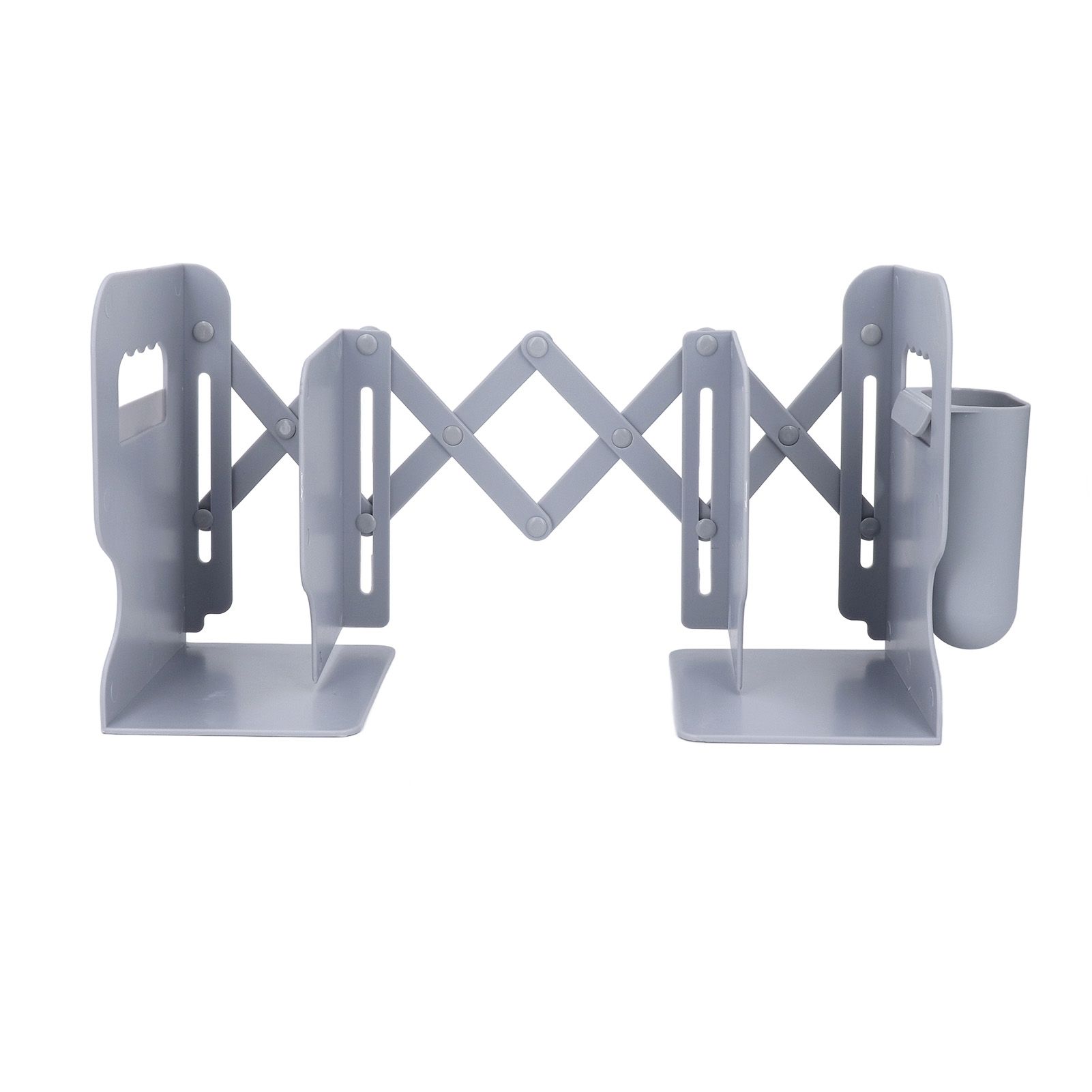 Extendable Bookend Non Skid PP Heavy Duty Decorative Adjustable Book Shelf view 4