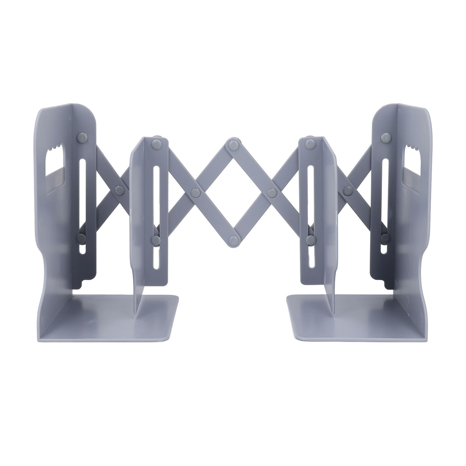 Adjustable Book End PP Retractable Anti Slip Desk Book Holder Organizer for view 4