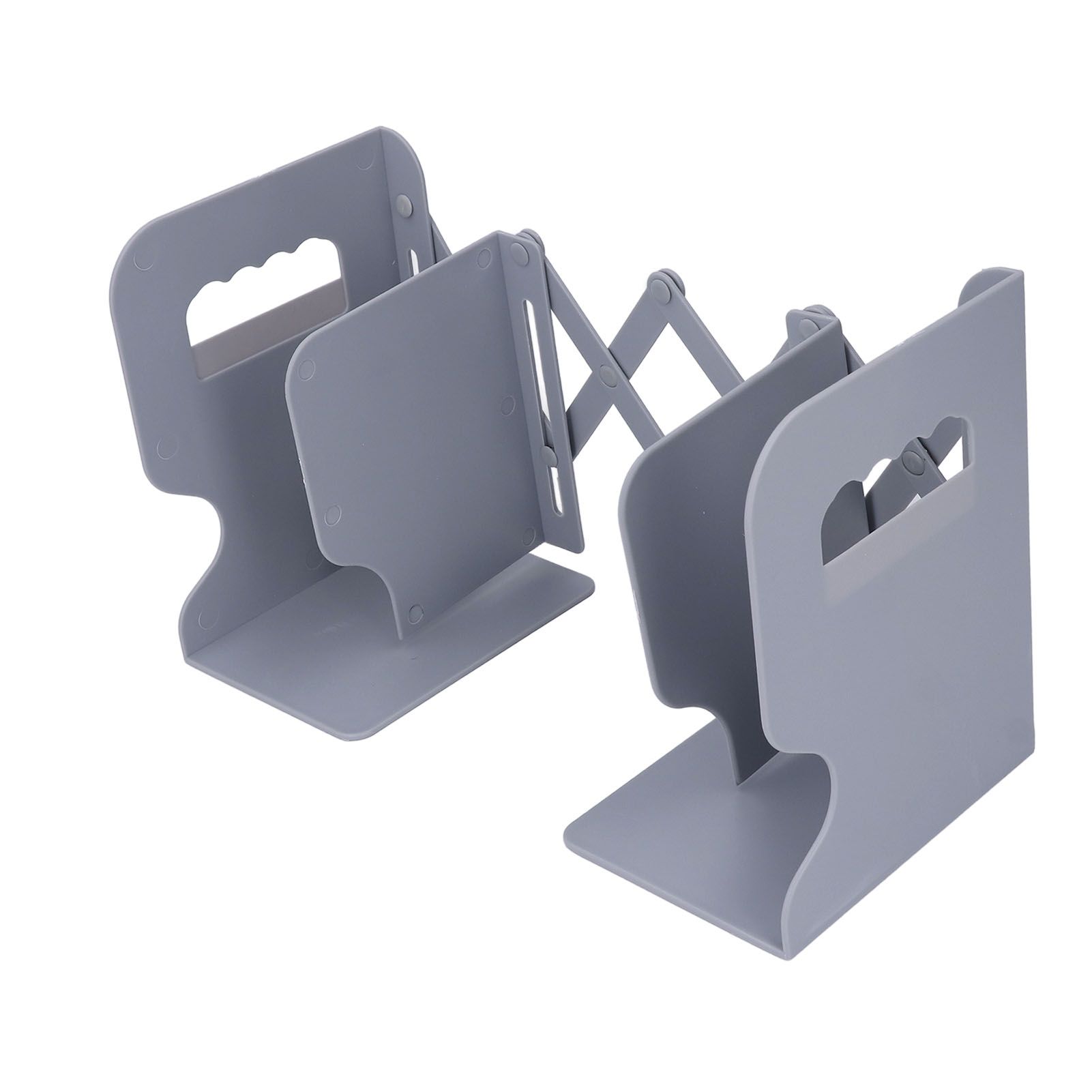 Adjustable Book End PP Retractable Anti Slip Desk Book Holder Organizer for view 7