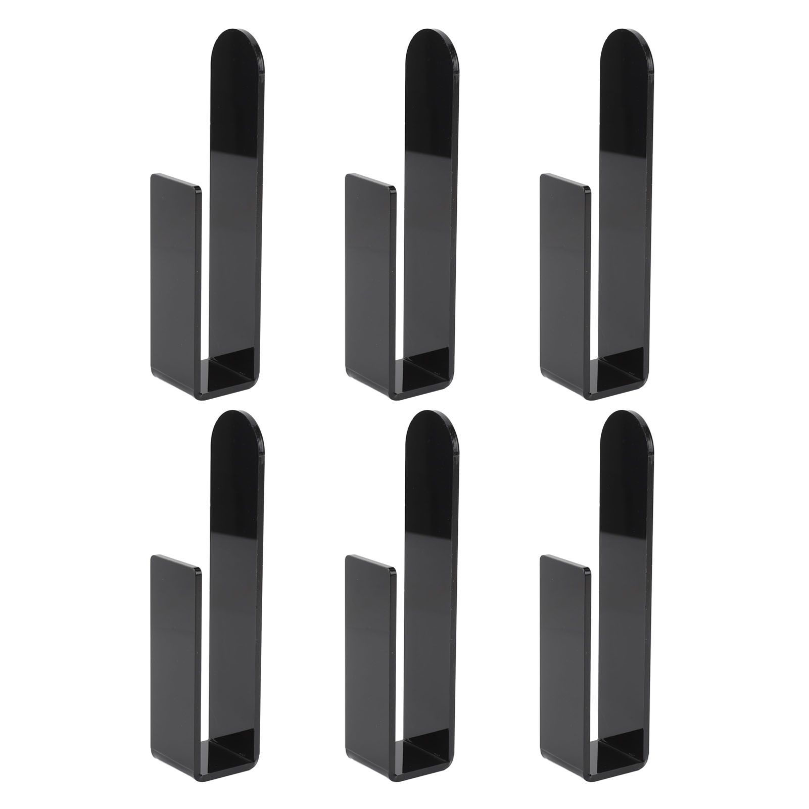 6PCS Hat Racks for Baseball Caps Acrylic Wall Mounted Self Adhesive Hat view 3
