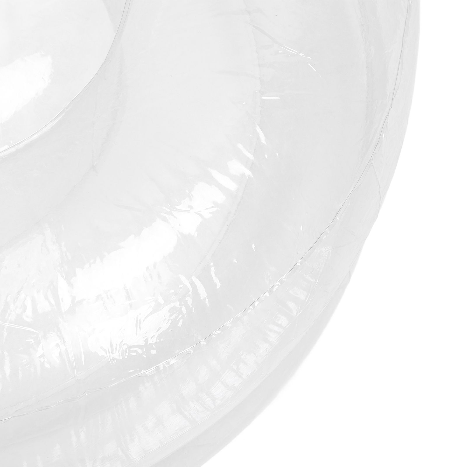 Inflatable Chair Transparent Clear Blow Sofa Seat Funny Indoor Outdoor Blow Up view 5