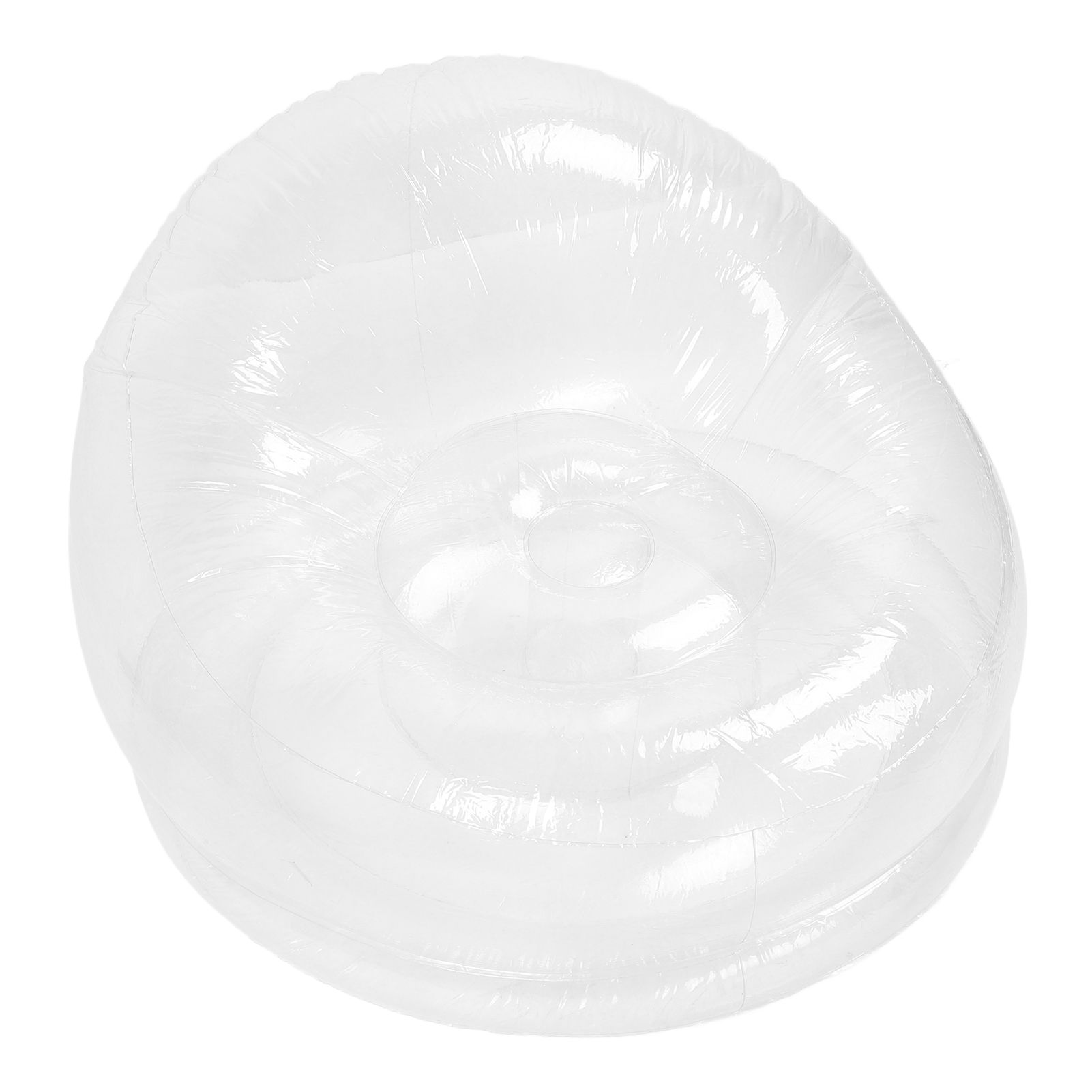 Inflatable Chair Transparent Clear Blow Sofa Seat Funny Indoor Outdoor Blow Up view 8